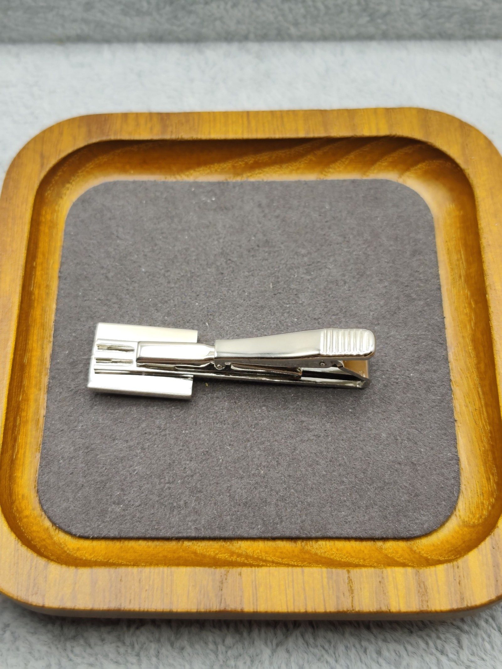 Technics Yellow & Silver Tie Clip & Cufflinks Set image 6