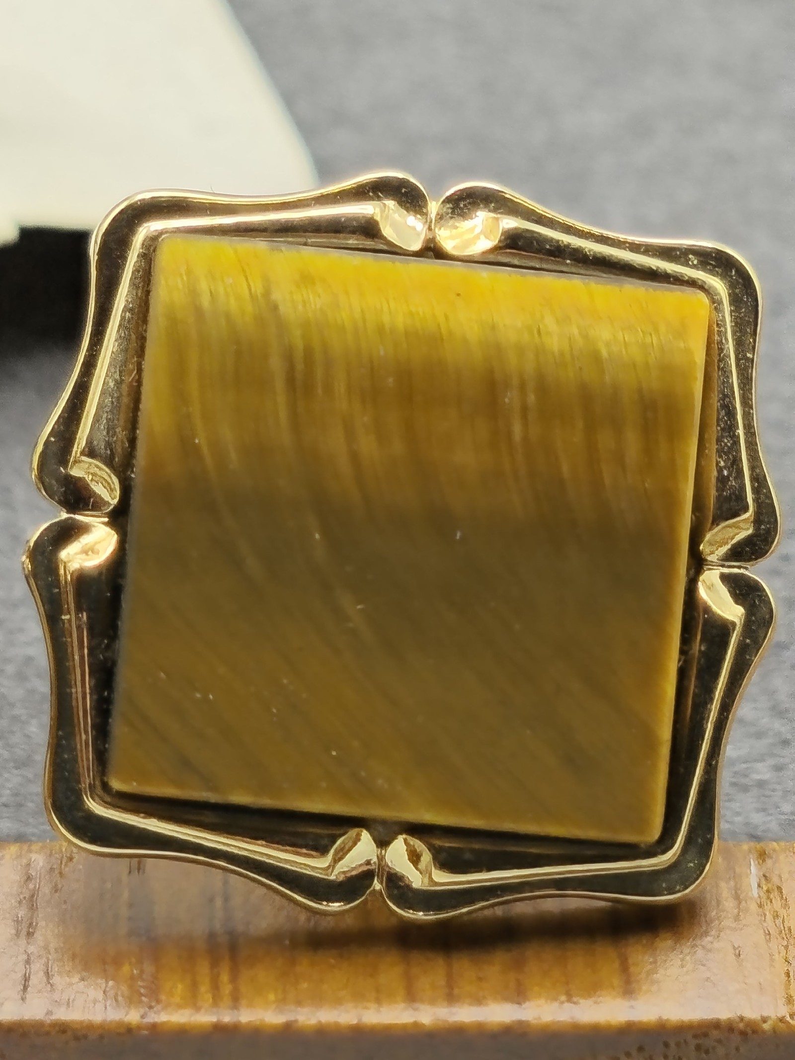 Stratton England Brown Tiger Eye Cufflinks & Tie Pin Set image 5