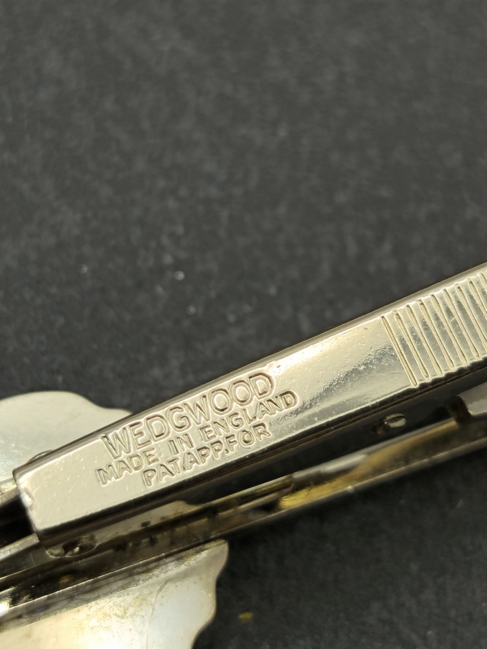 Wedgwood Blue & Gold Anchor Tie Clip in Case image 10