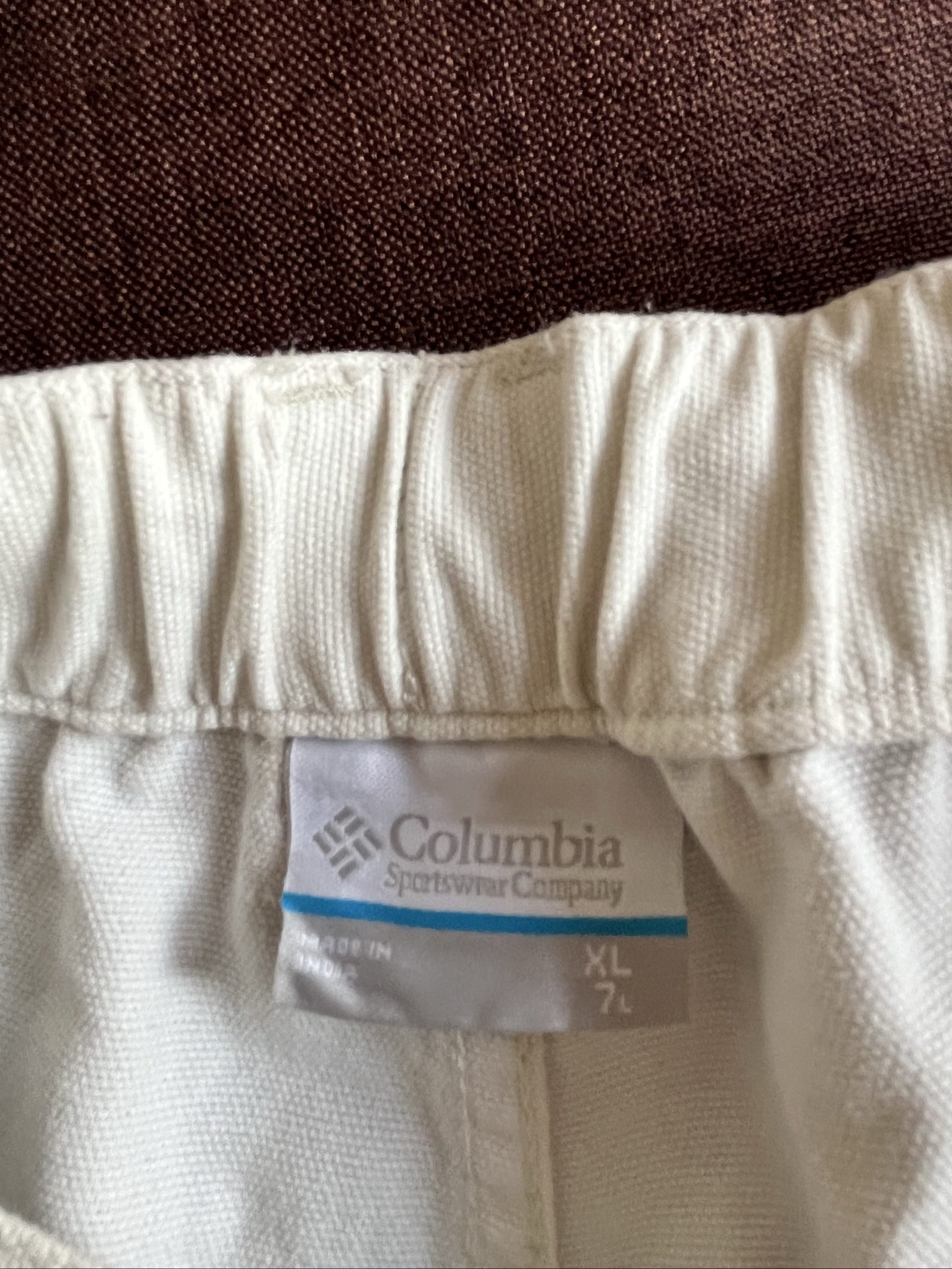 Columbia Men's White PFG Cargo Shorts Medium image 6