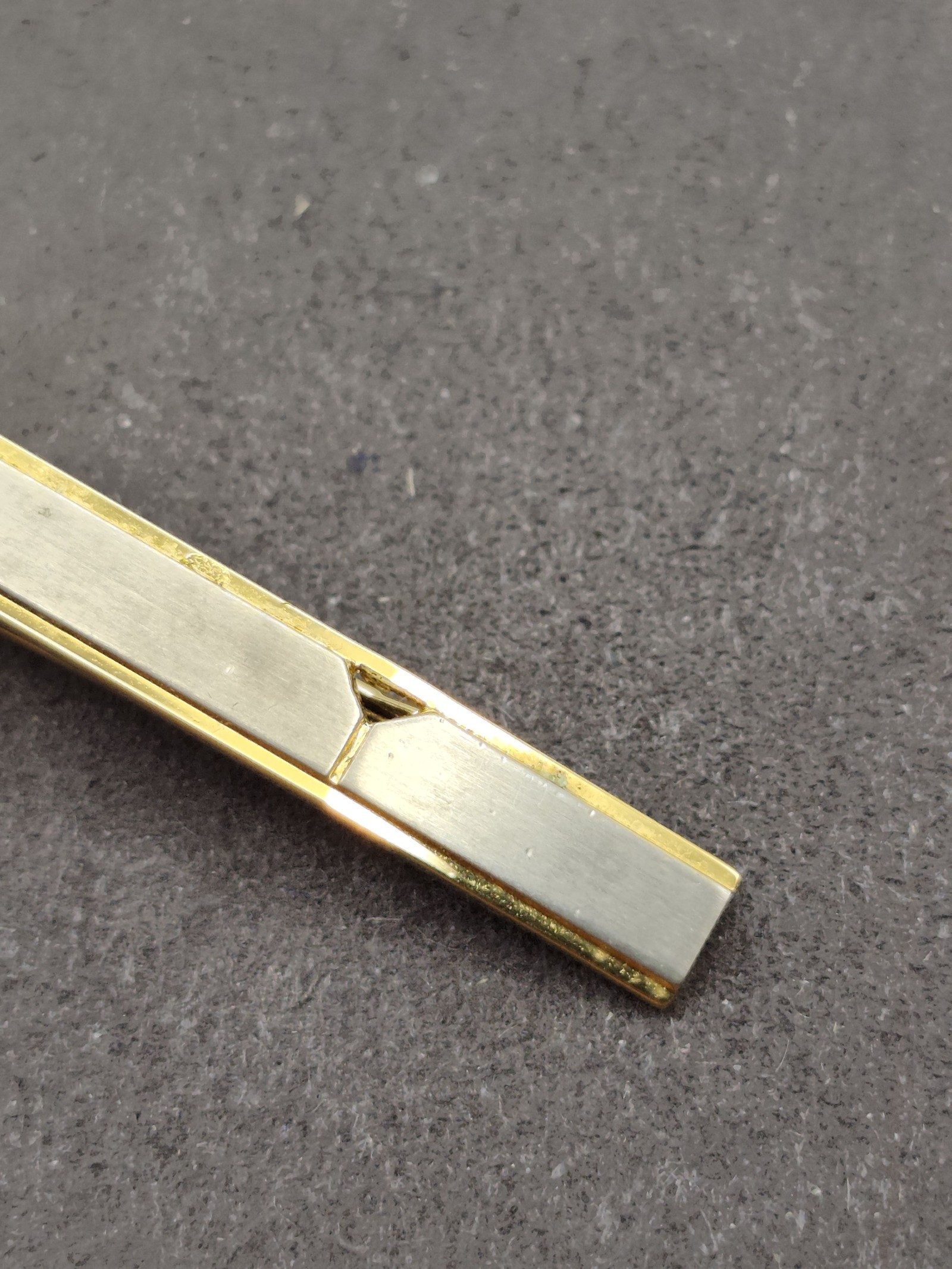 Yves Saint Laurent Gold & Silver Tie Clip & Cufflinks Set image 6