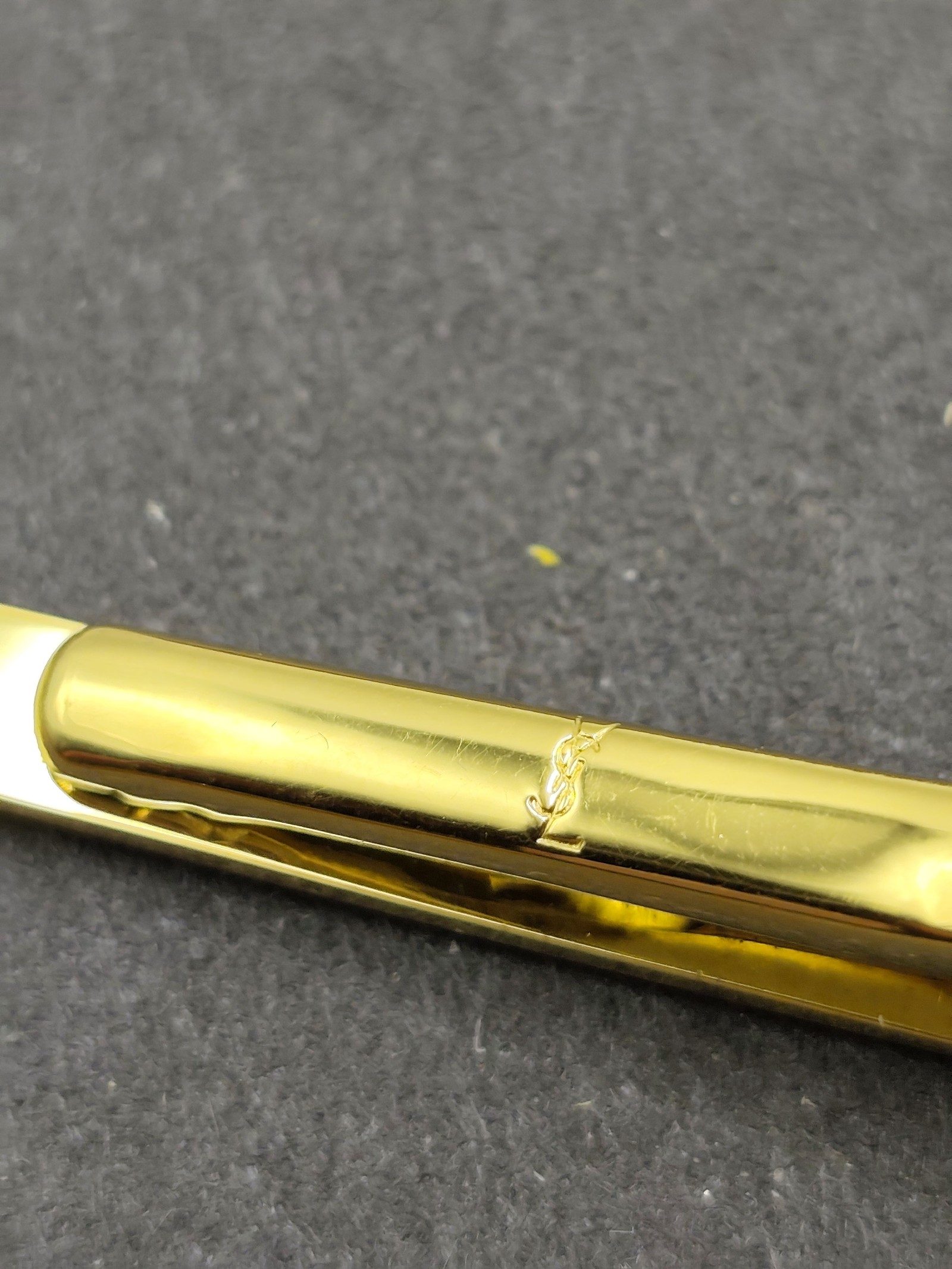 Yves Saint Laurent Gold & Silver Tie Clip & Cufflinks Set image 8