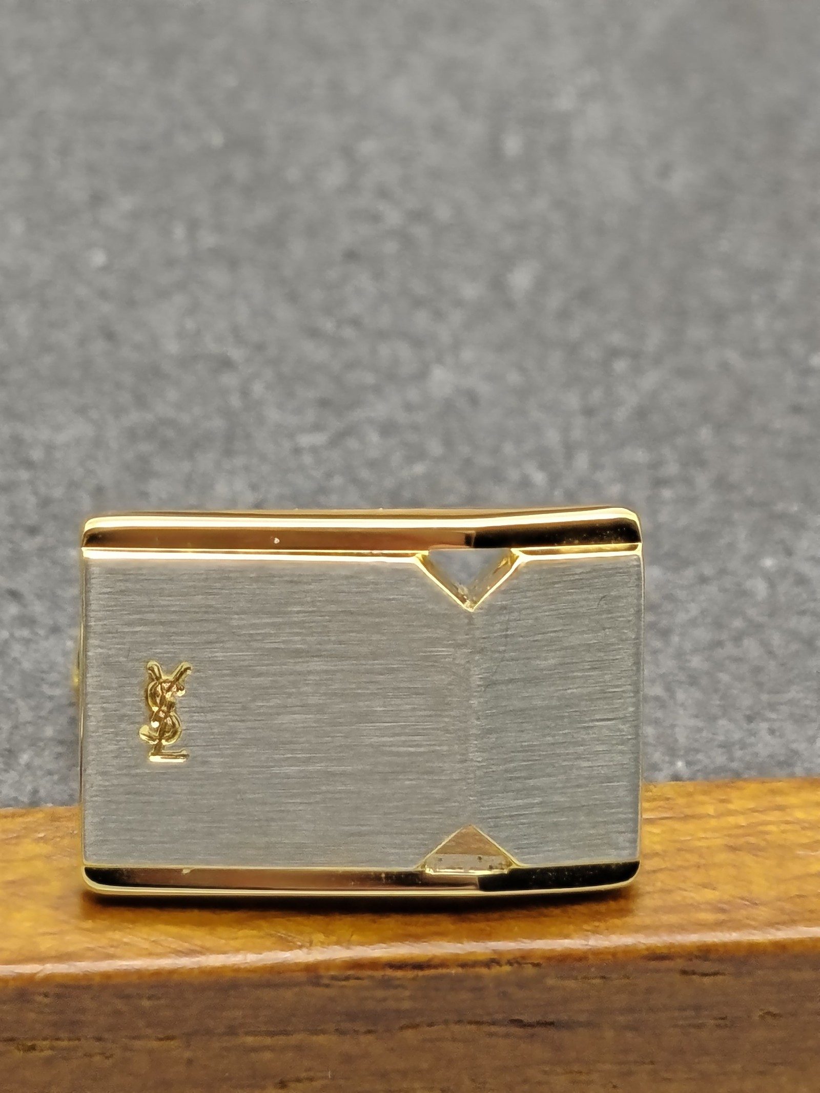 Yves Saint Laurent Gold & Silver Tie Clip & Cufflinks Set image 10