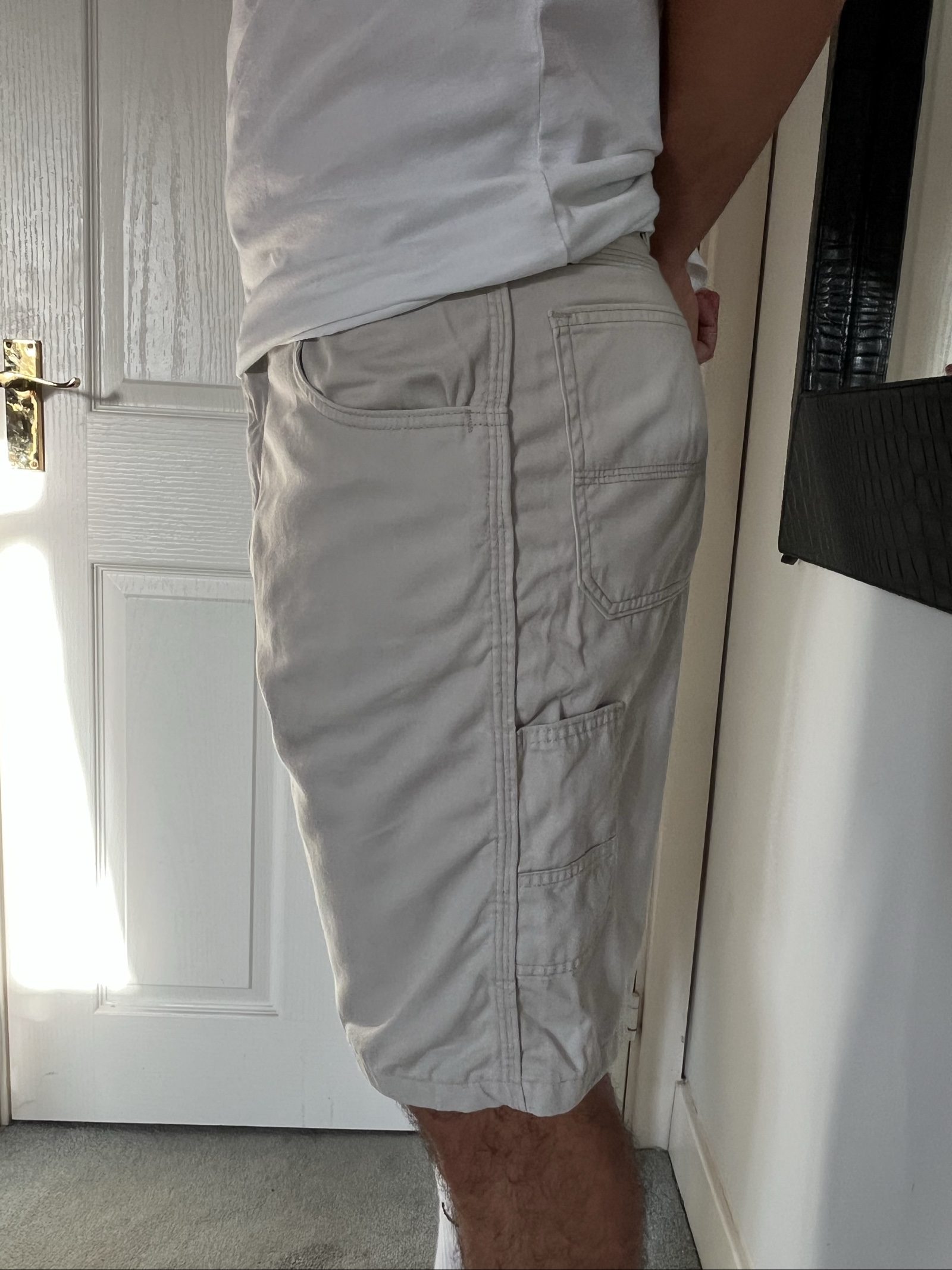 Wrangler Beige Cotton Cargo Shorts 36 Men's image 2