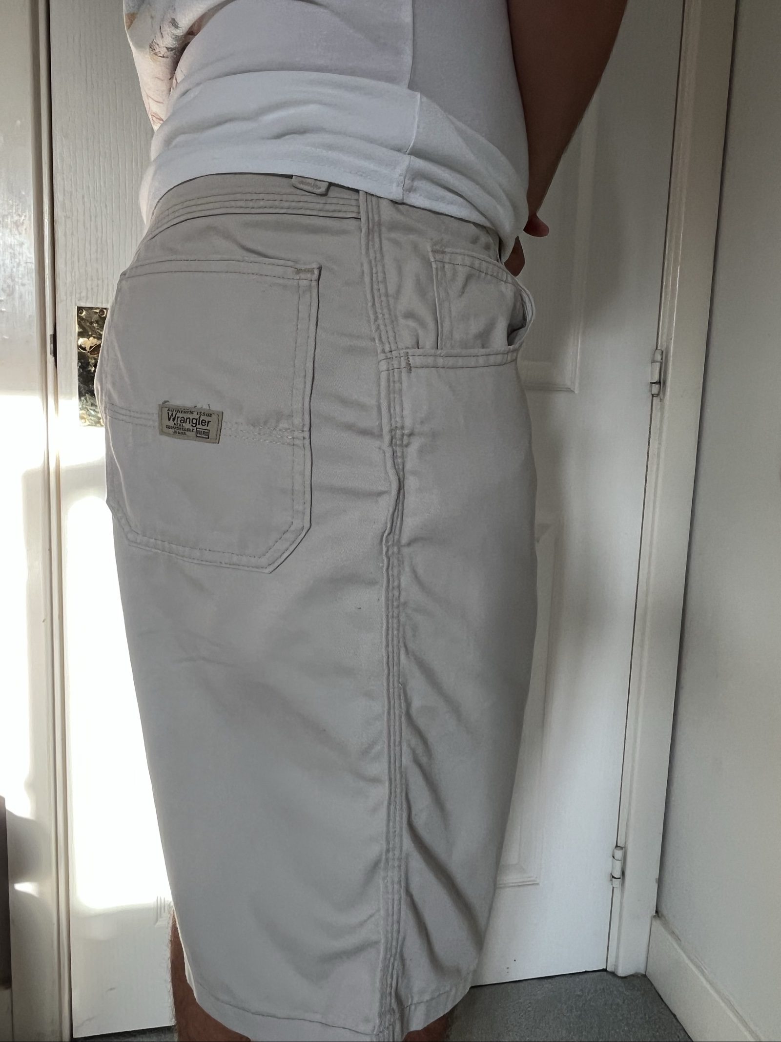Wrangler Beige Cotton Cargo Shorts 36 Men's image 3