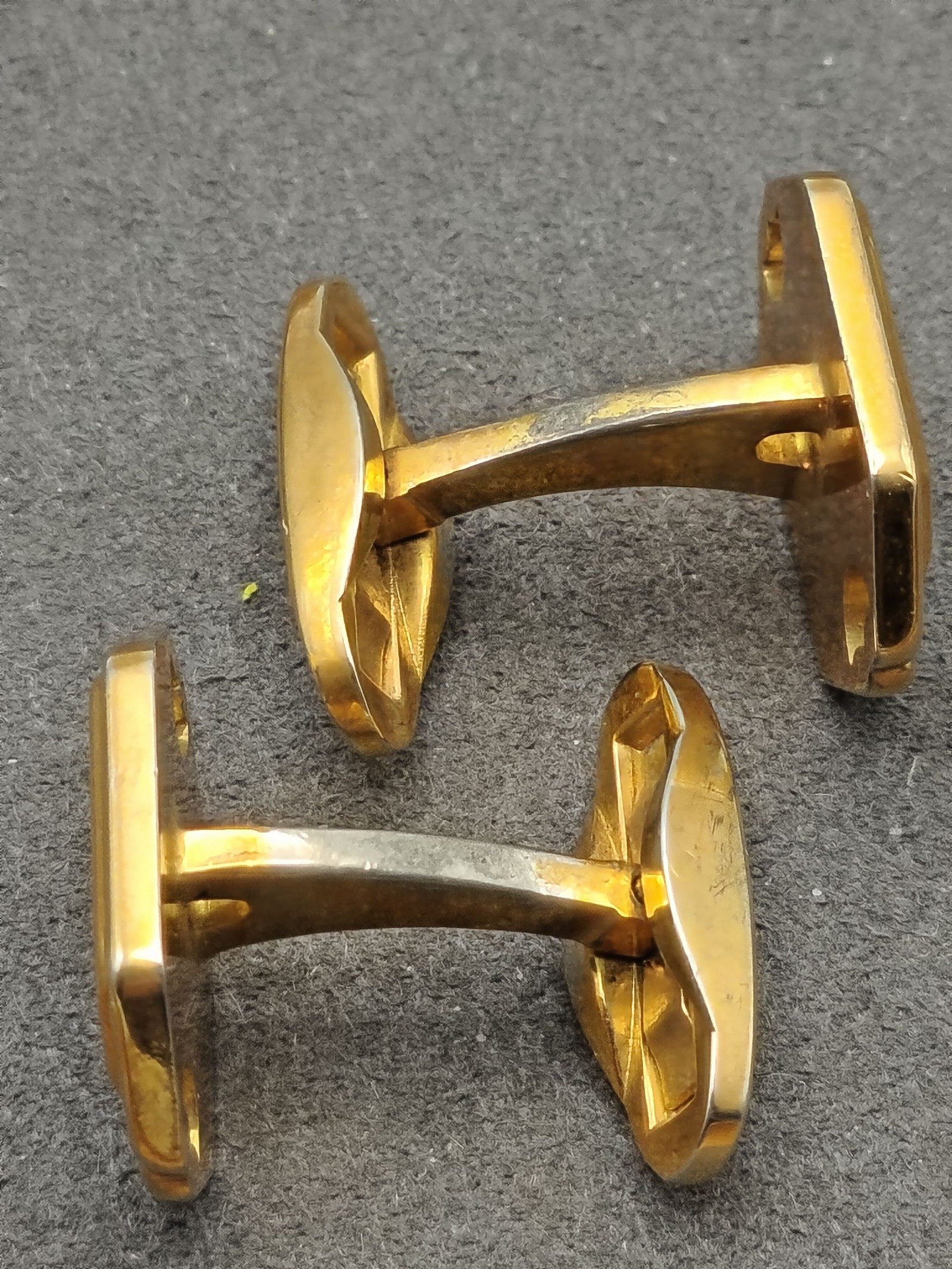 Celine Gold & Silver Tone Horse Carriage Cufflinks image 6