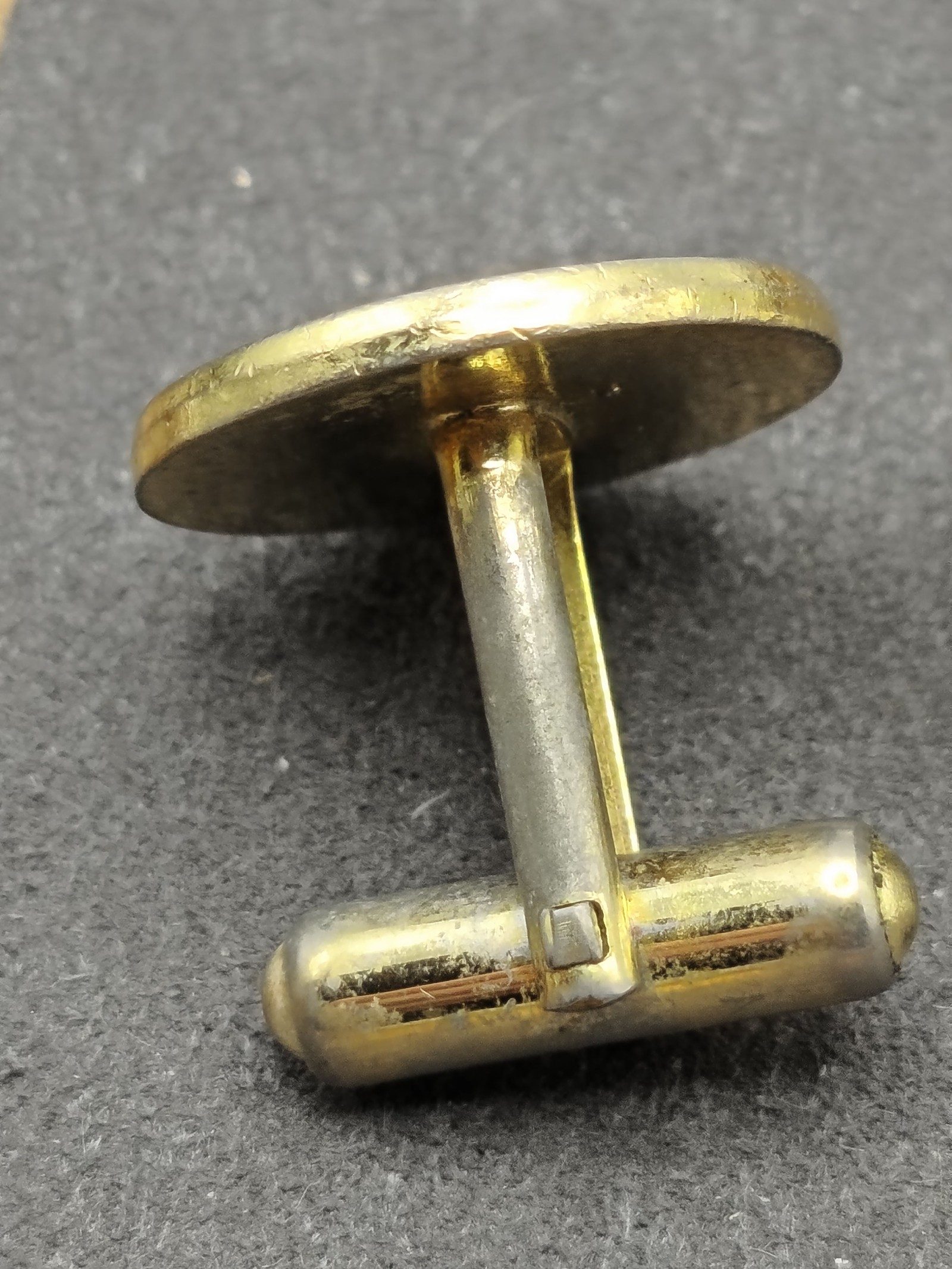 Dunhill Gold Tone Round Logo Cufflinks image 8