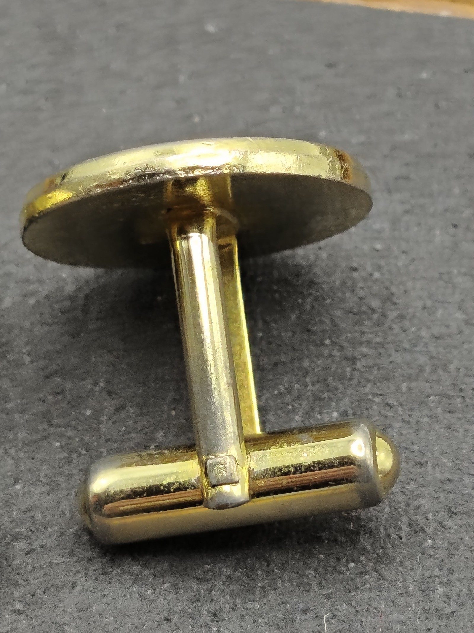Dunhill Gold Tone Round Logo Cufflinks image 9