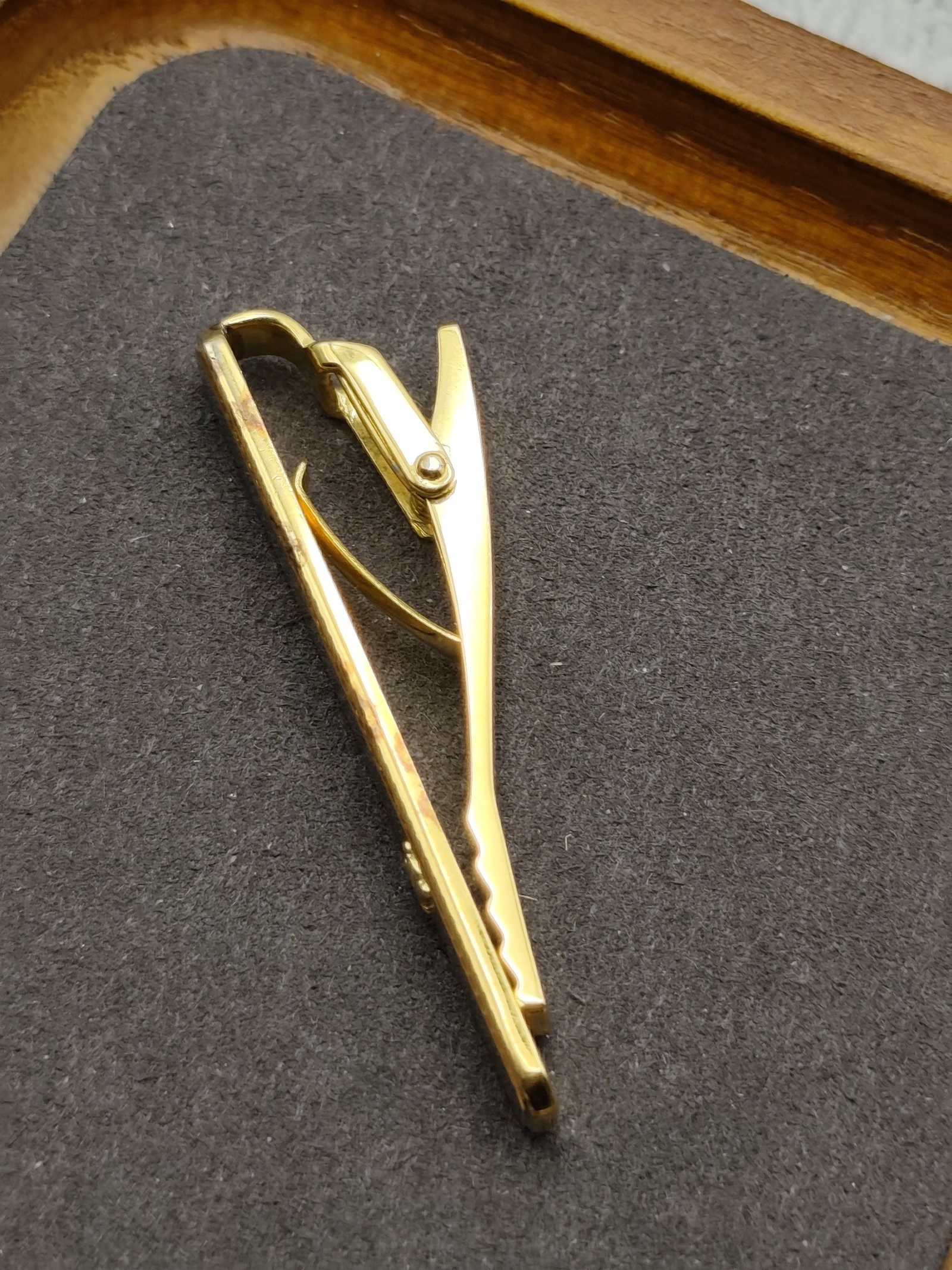 Celine Gold & White Silver 925 Tie Clip image 10