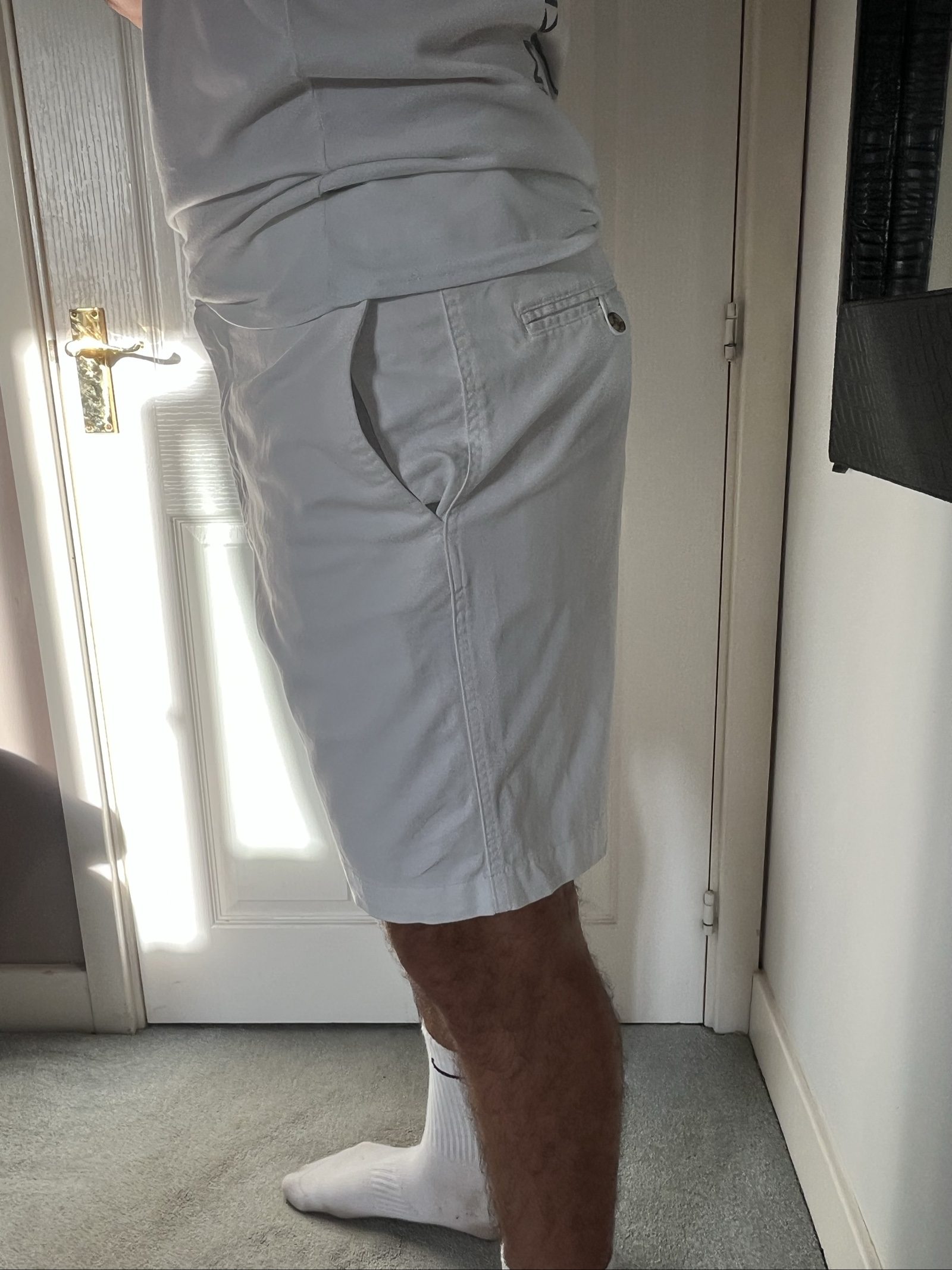 Chaps Men's White Cotton Shorts L Relaxed Fit image 2