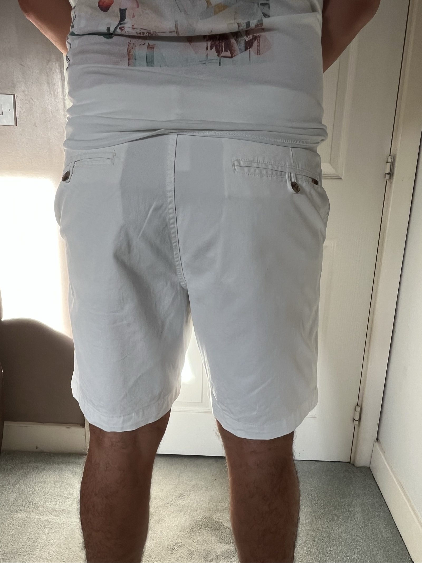 Chaps Men's White Cotton Shorts L Relaxed Fit image 4
