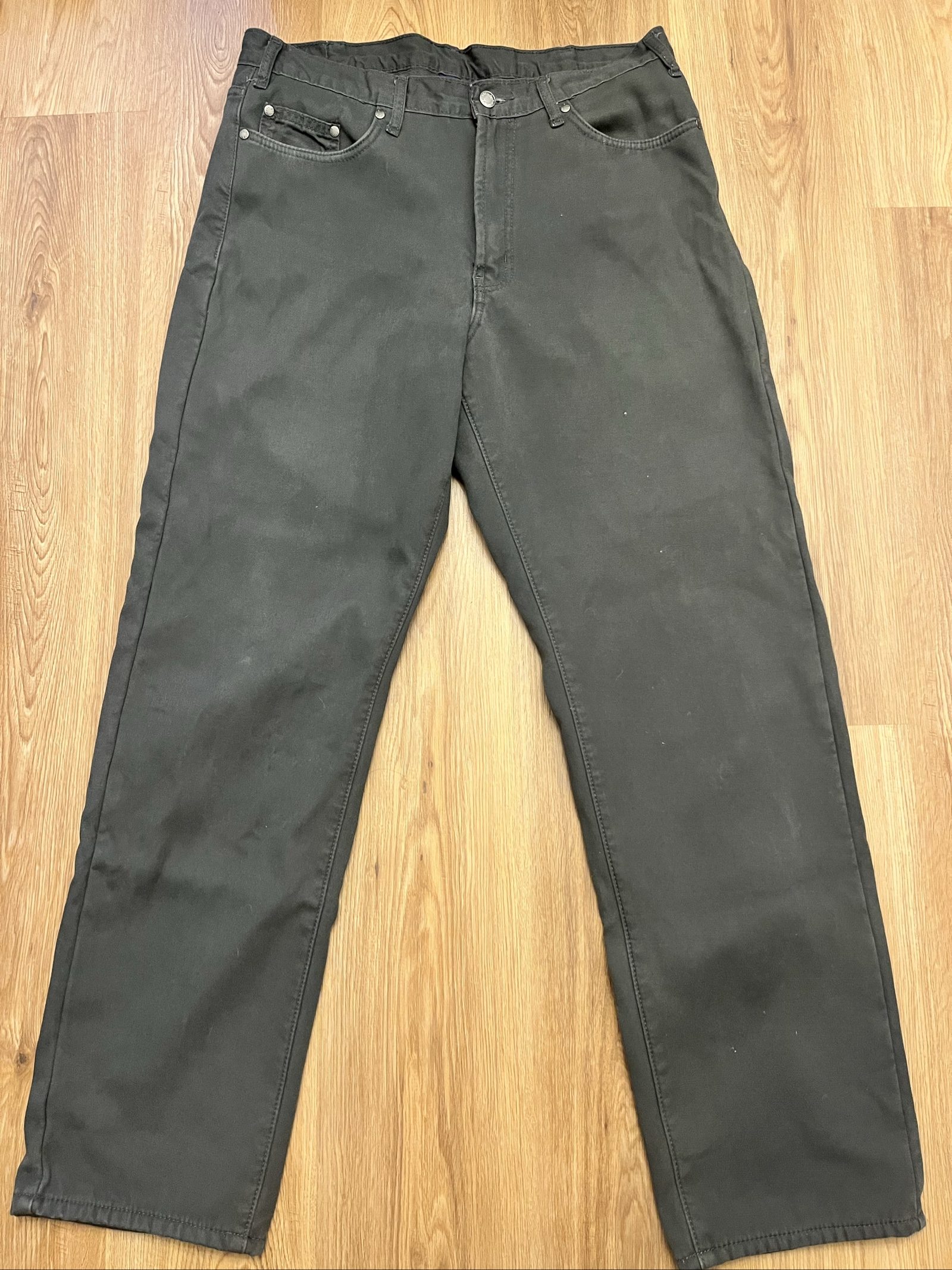 Full Blue Black Cotton Men's Jeans 34x32 image 2