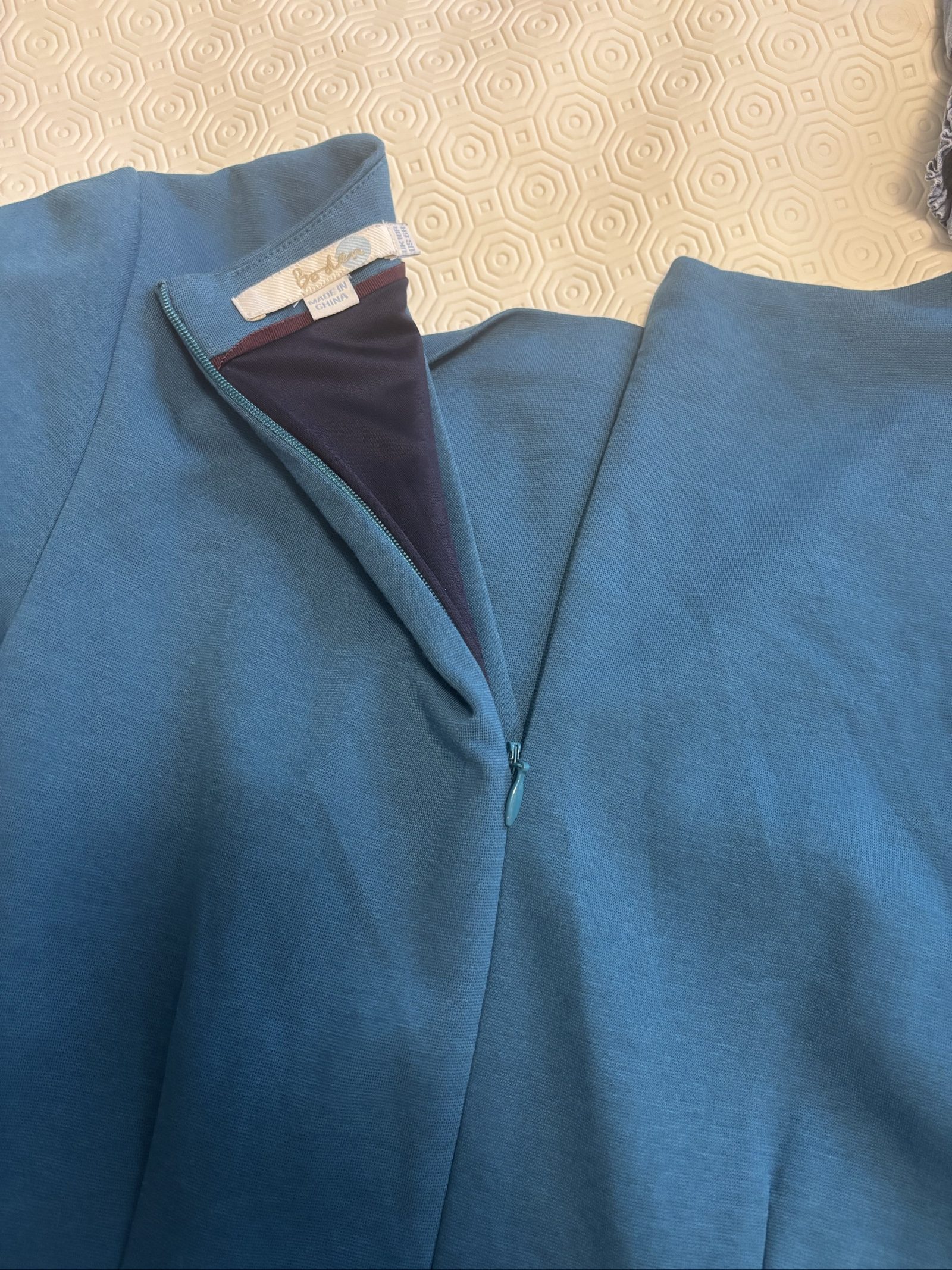 Boden Blue Wrap Style Dress UK 10R US 6R image 7