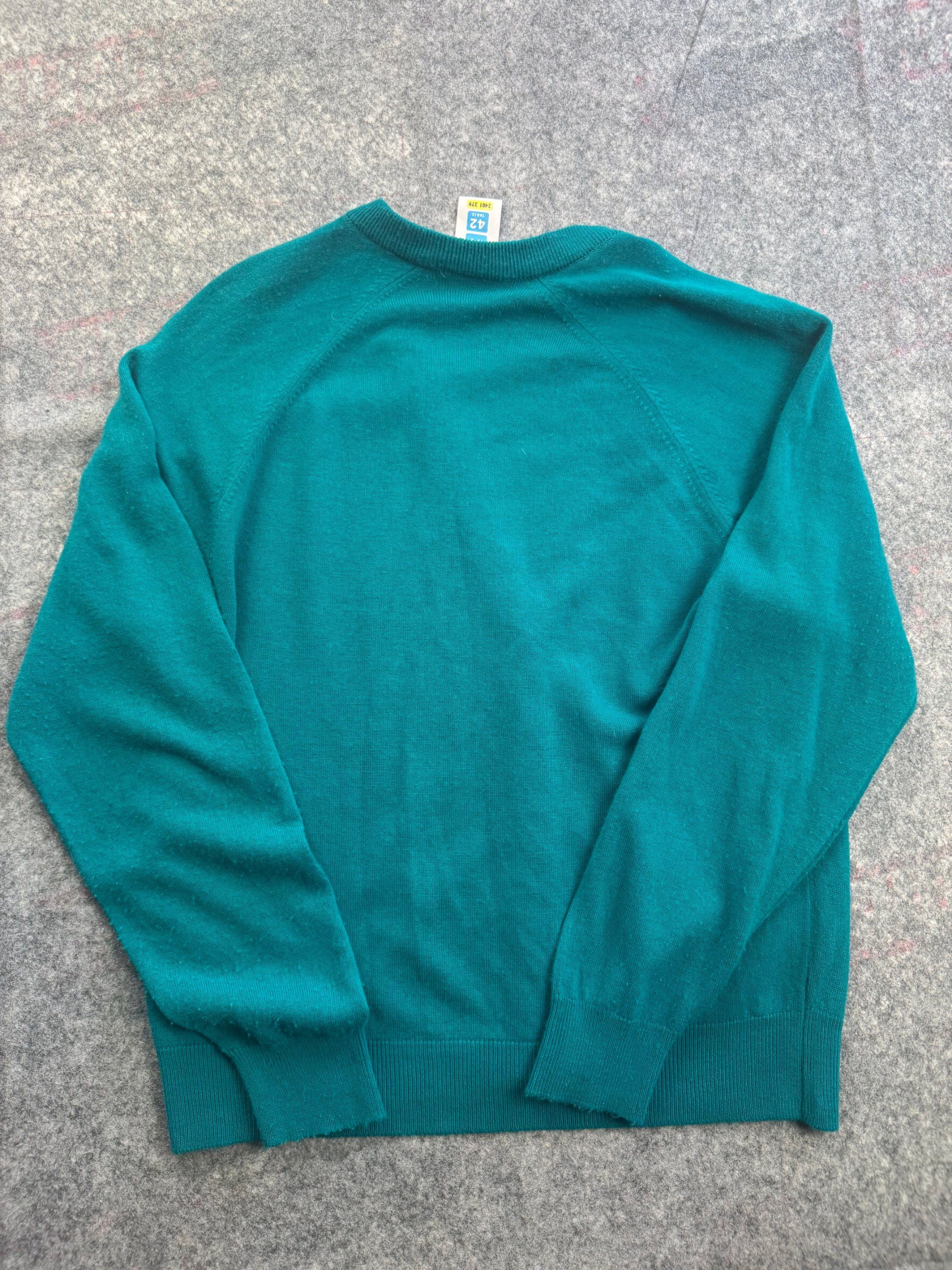 Vintage St Michael Teal V-neck Button Cardigan Size 14 / Bust 36in 100% Acrylic image 5