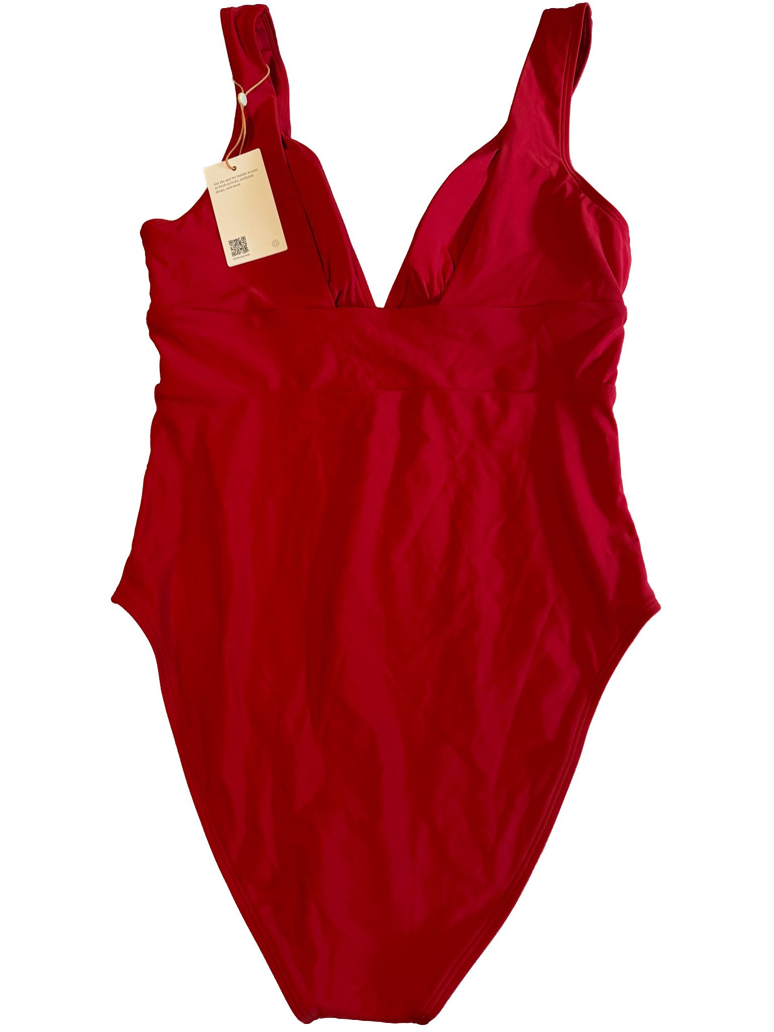 Quince Women's NWT Red One-Piece Swimsuit - Size Large image 3