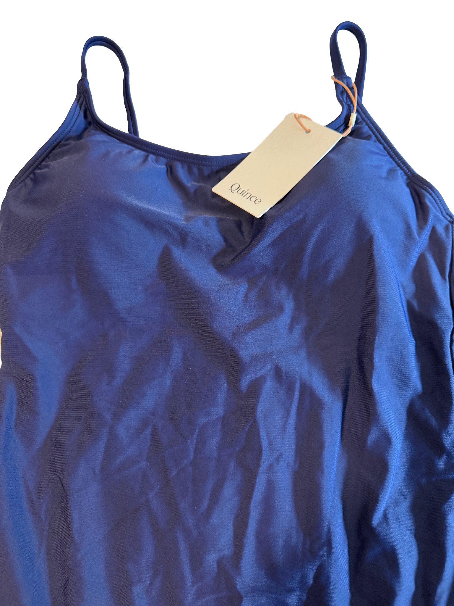 Quince NWT Women's Navy Blue One Piece Swimsuit - Size Medium image 3