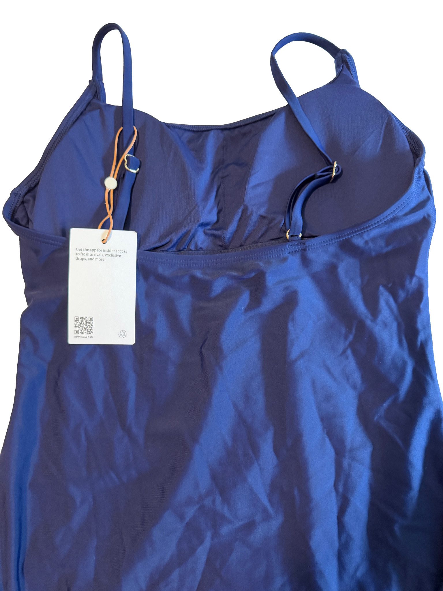 Quince NWT Women's Navy Blue One Piece Swimsuit - Size Medium image 4