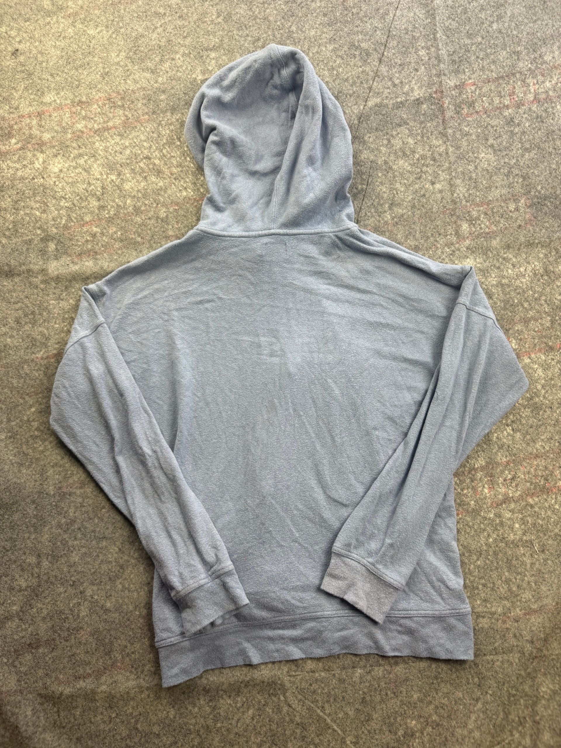Volcom Light Blue Zip Hoodie Women’s Small Terry Texture image 4