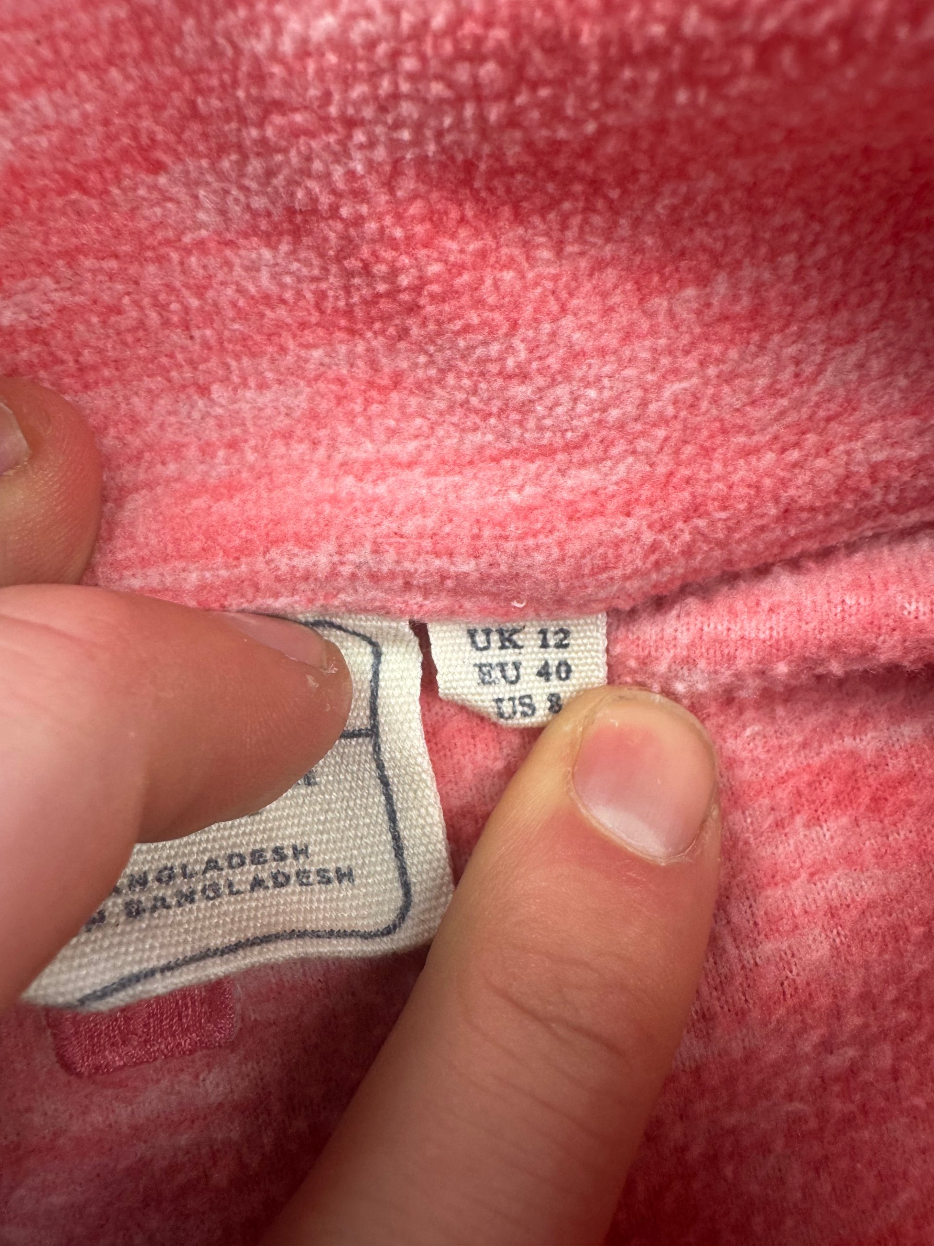 Mountain Warehouse Pink Half Zip Fleece Womens UK 12 image 3