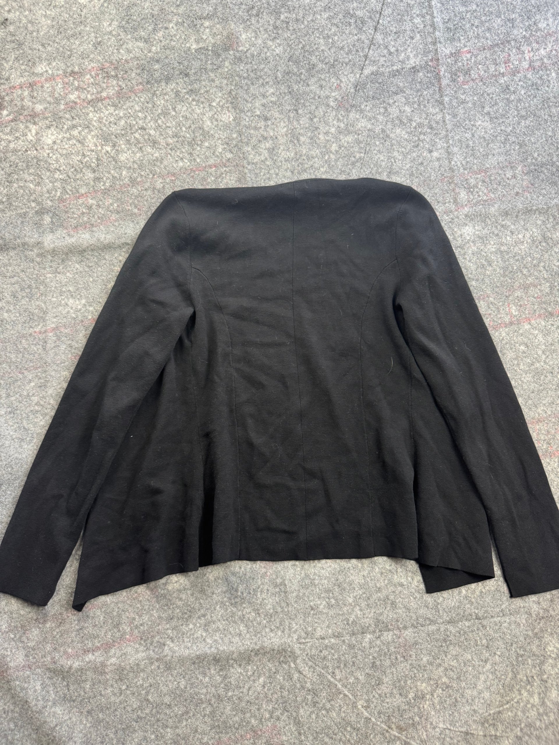 Jigsaw Black Open Front Knit Cardigan XS Viscose Blend image 5