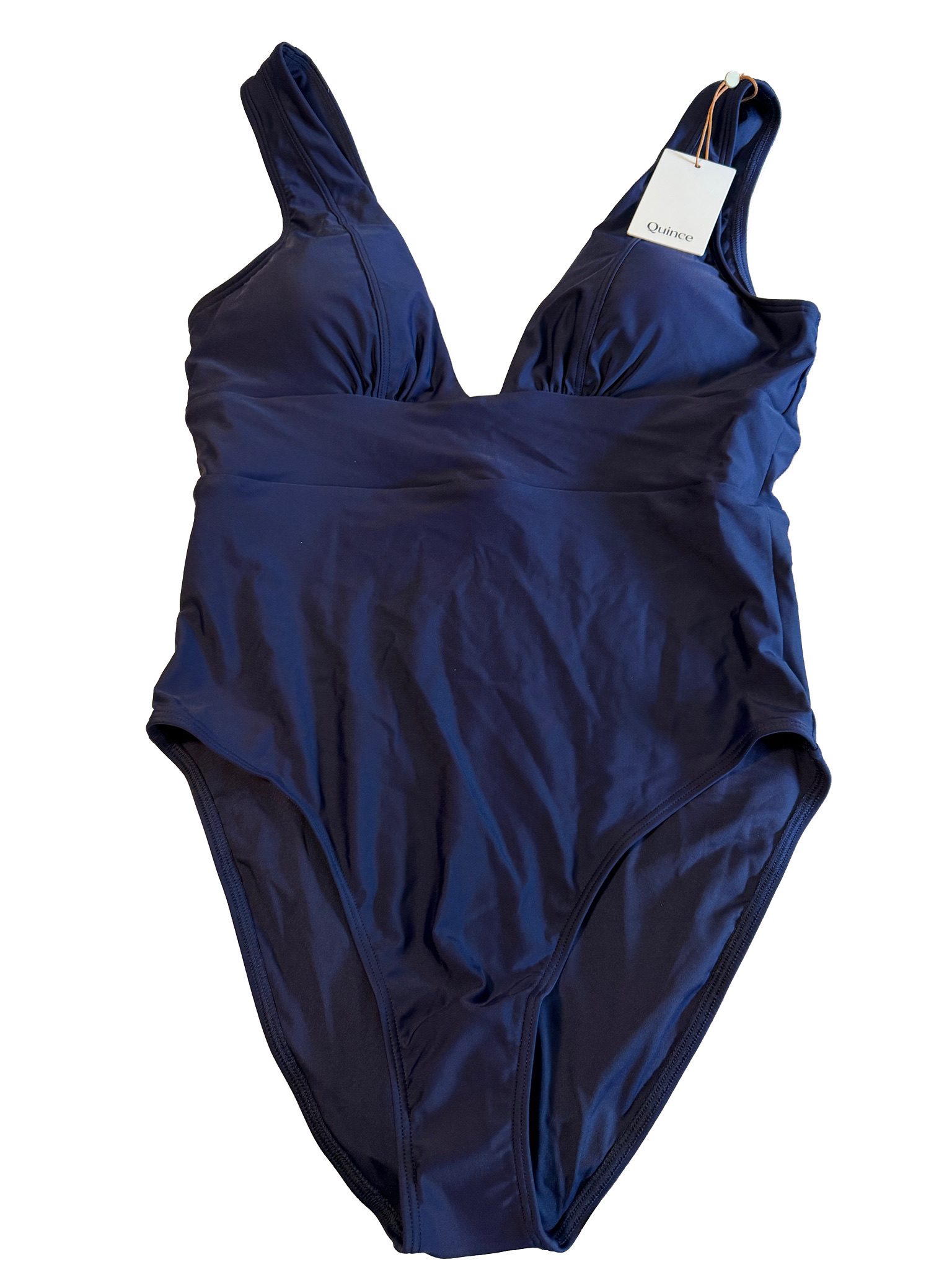 Quince NWT Women's Navy One-Piece Swimsuit Medium
