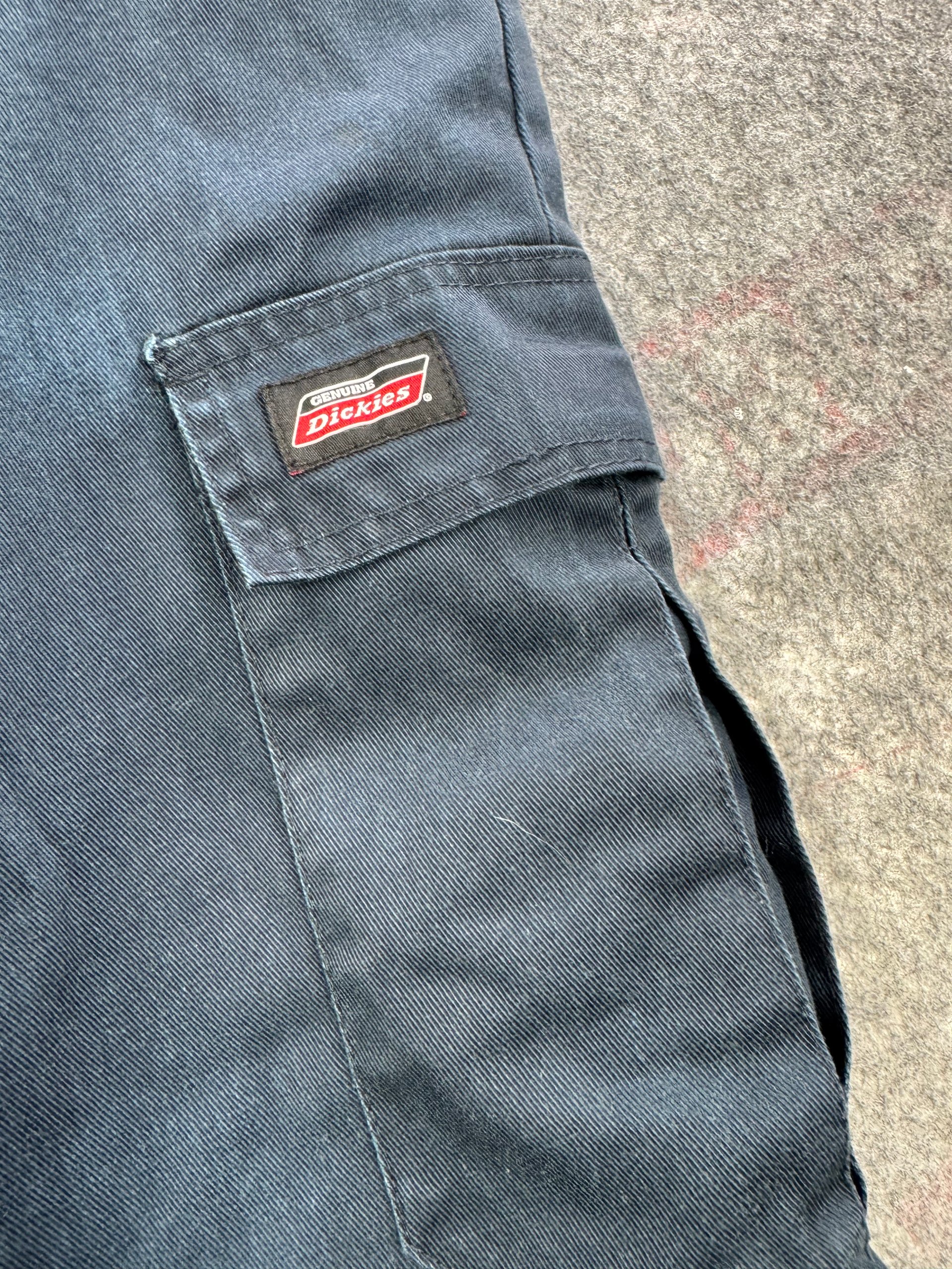 Dickies Navy Cargo Work Trousers UK 36R Carpenter Pockets image 7
