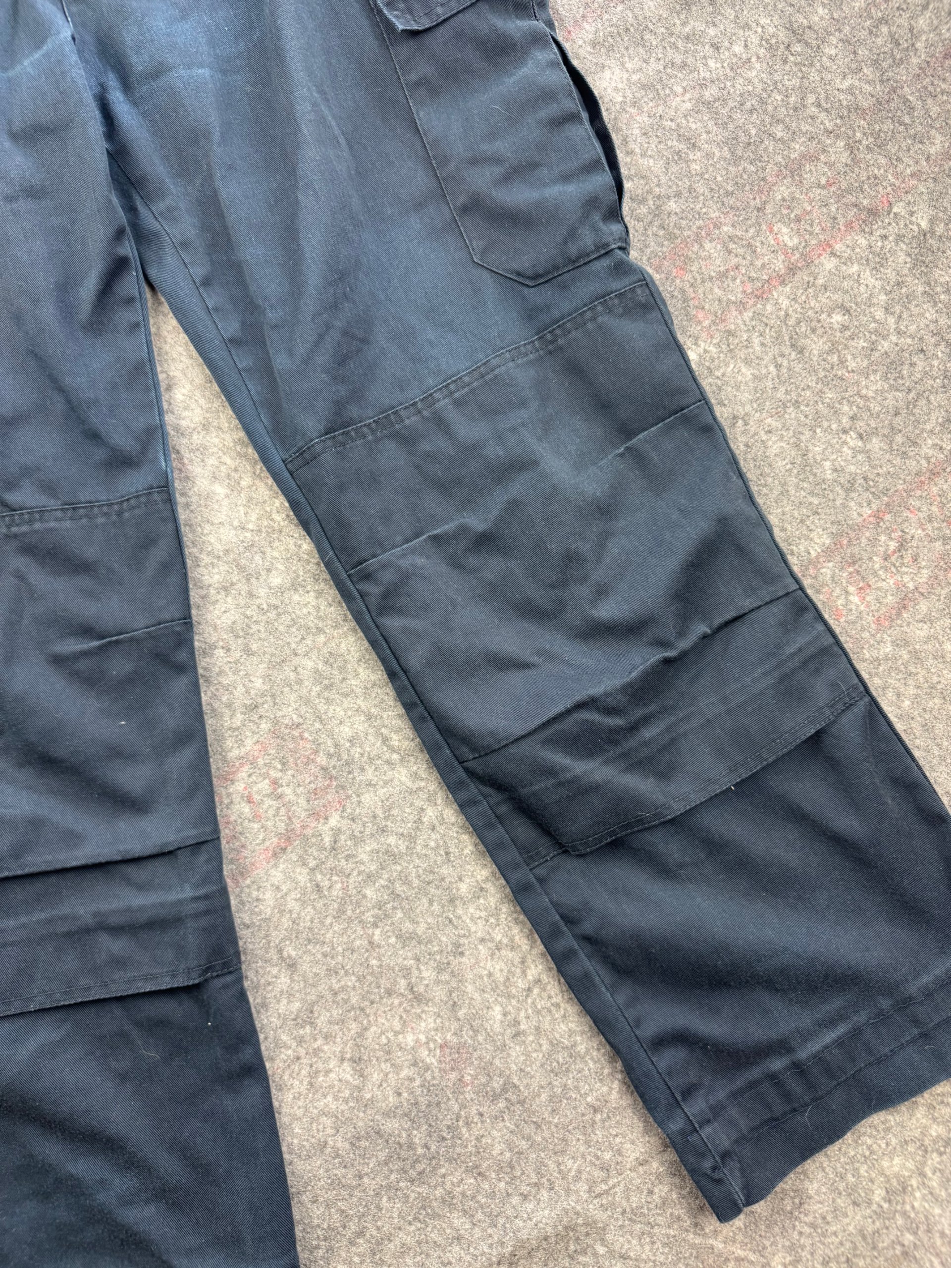 Dickies Navy Cargo Work Trousers UK 36R Carpenter Pockets image 8
