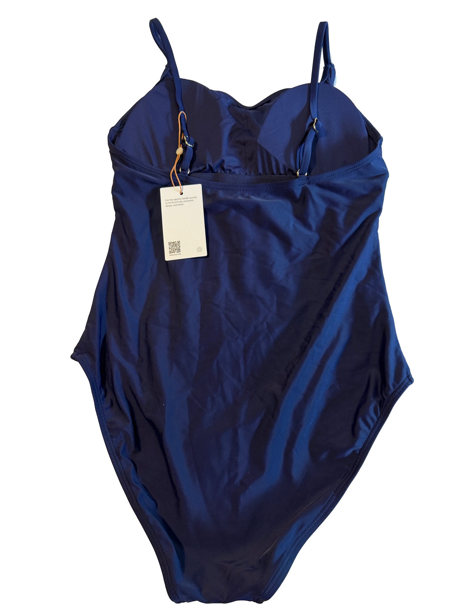Quince NWT Women's Navy Blue One Piece Swimsuit - Size Medium image 2