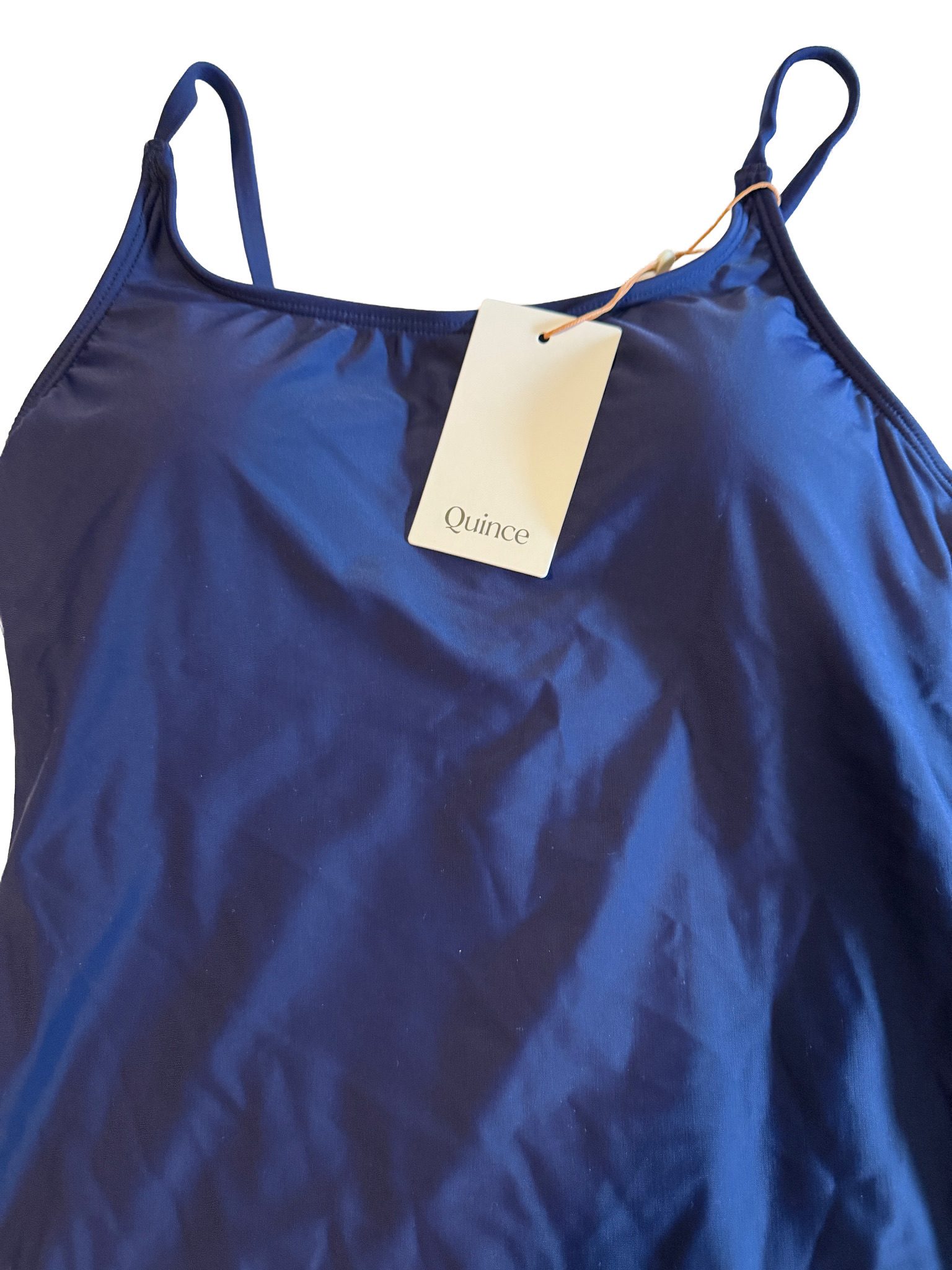 Quince NWT Women's Navy Blue One Piece Swimsuit - Size Medium image 3