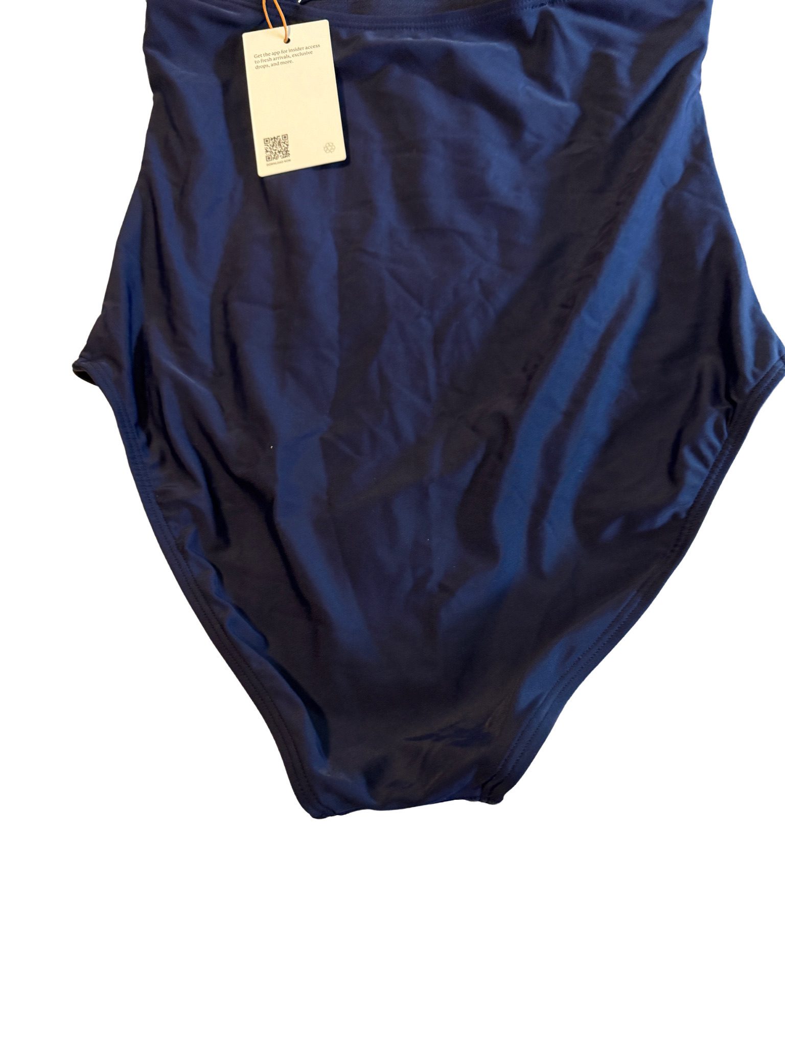 Quince NWT Women's Navy Blue One Piece Swimsuit - Size Medium image 5