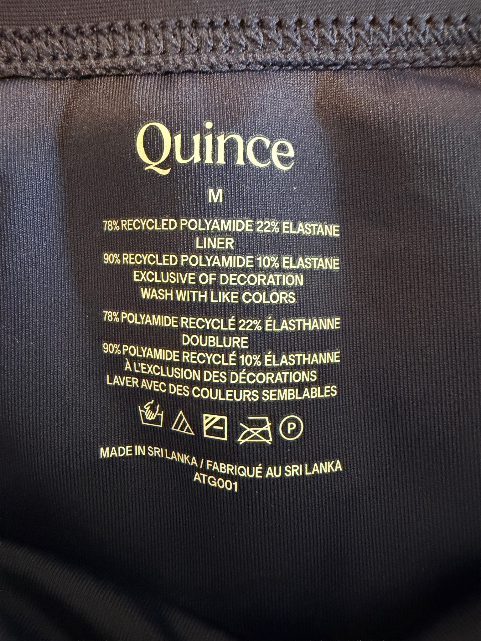 Quince NWT Women's Navy Blue One Piece Swimsuit - Size Medium image 6