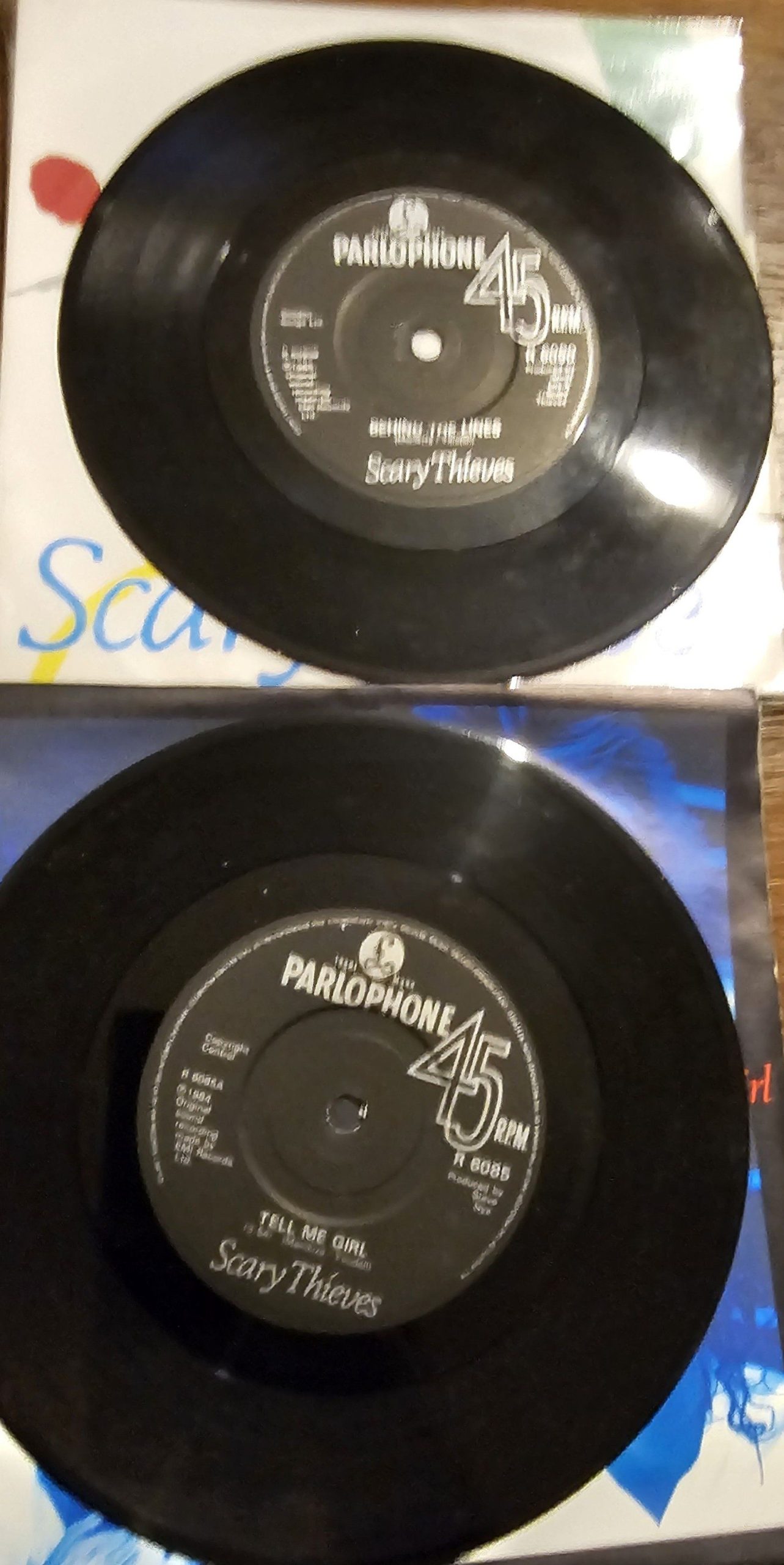 Scary Thieves Dying In Vain Tell Me Girl RD6090 UK 2x7" Limited Double Pack 1985 image 2