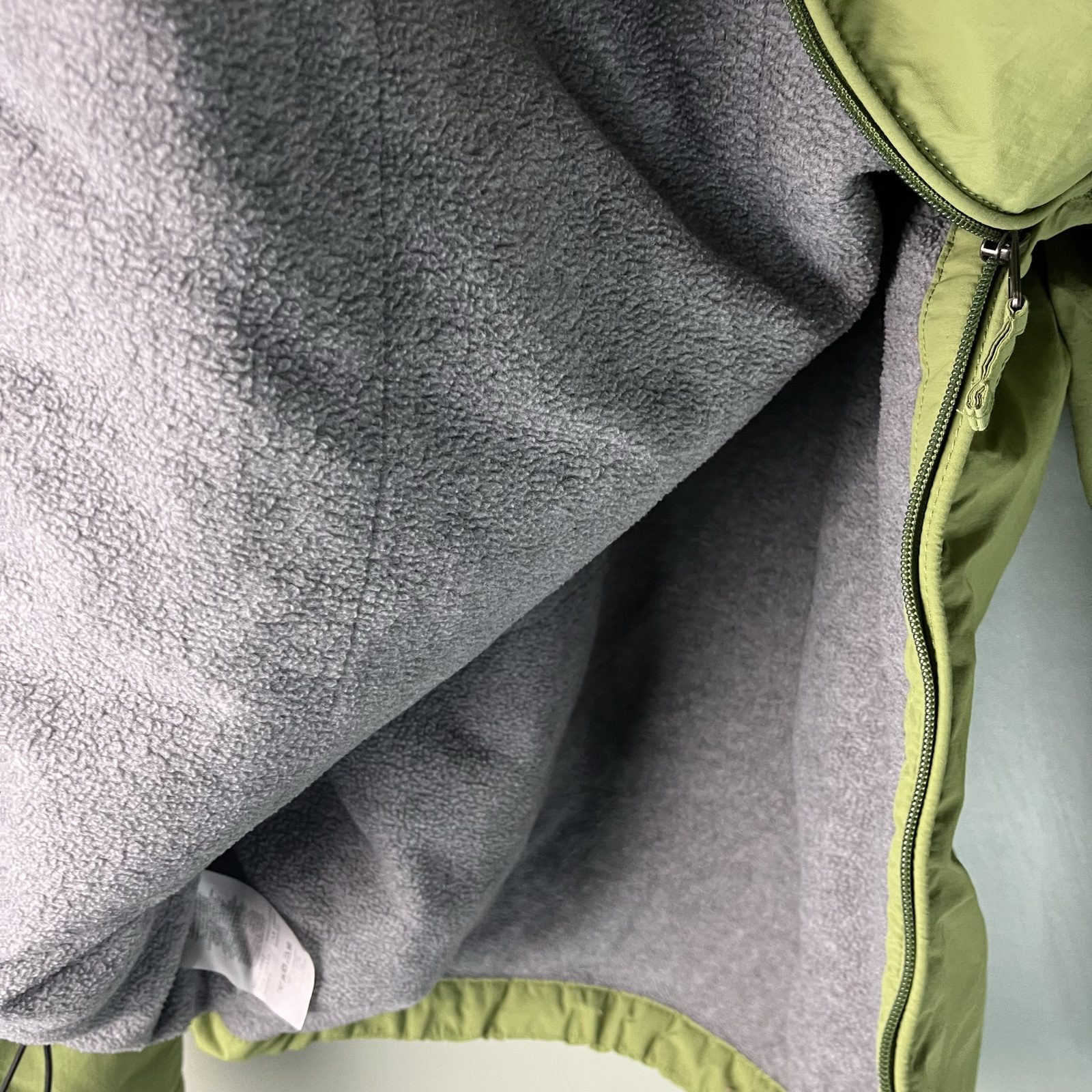Napapijri Green Hooded Anorak Jacket Fleece lined Rainforest image 10