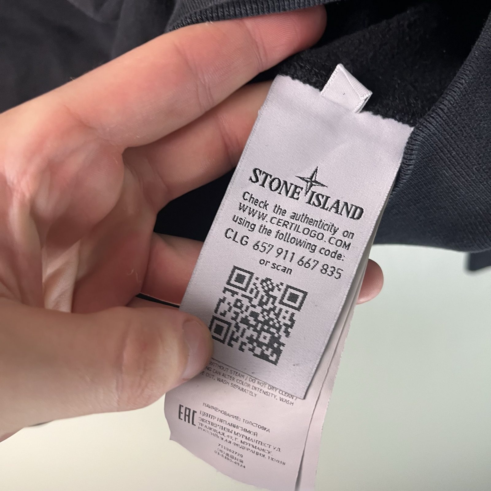 Stone Island Men Black Crew Neck Sweatshirt image 4