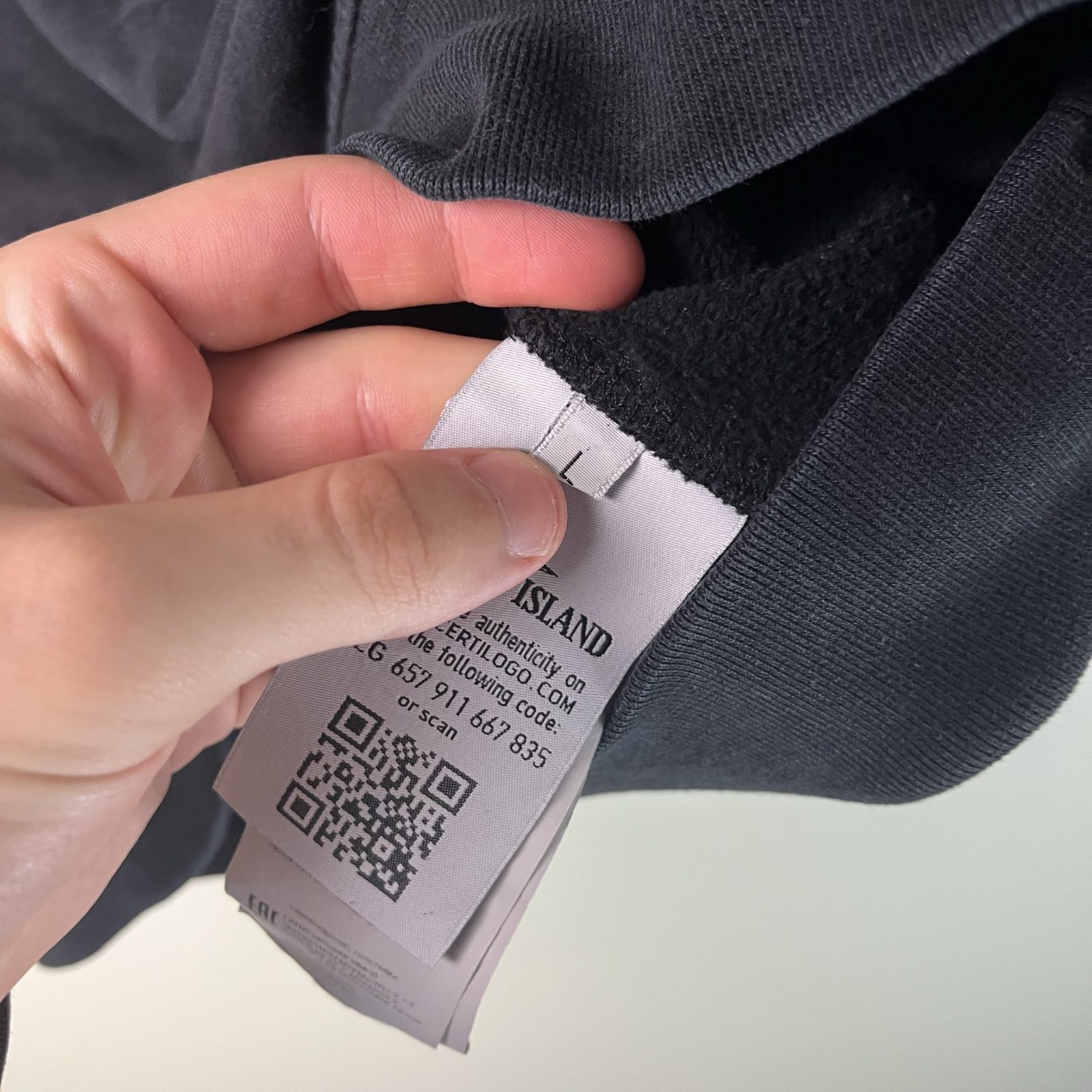 Stone Island Men Black Crew Neck Sweatshirt image 5