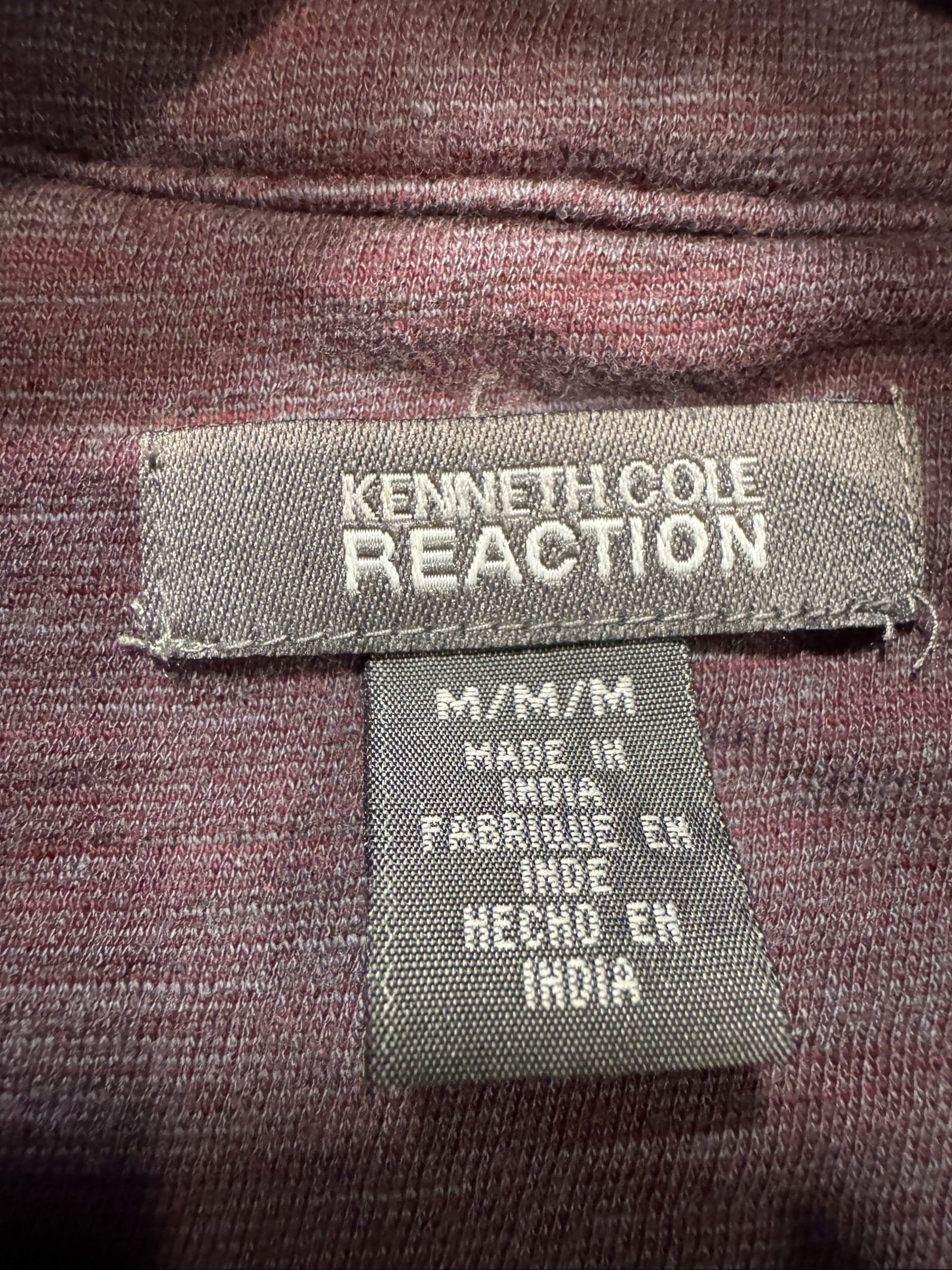 Men’s Kenneth Cole Reaction Button Cardigan - Burgundy Heather - Medium image 3
