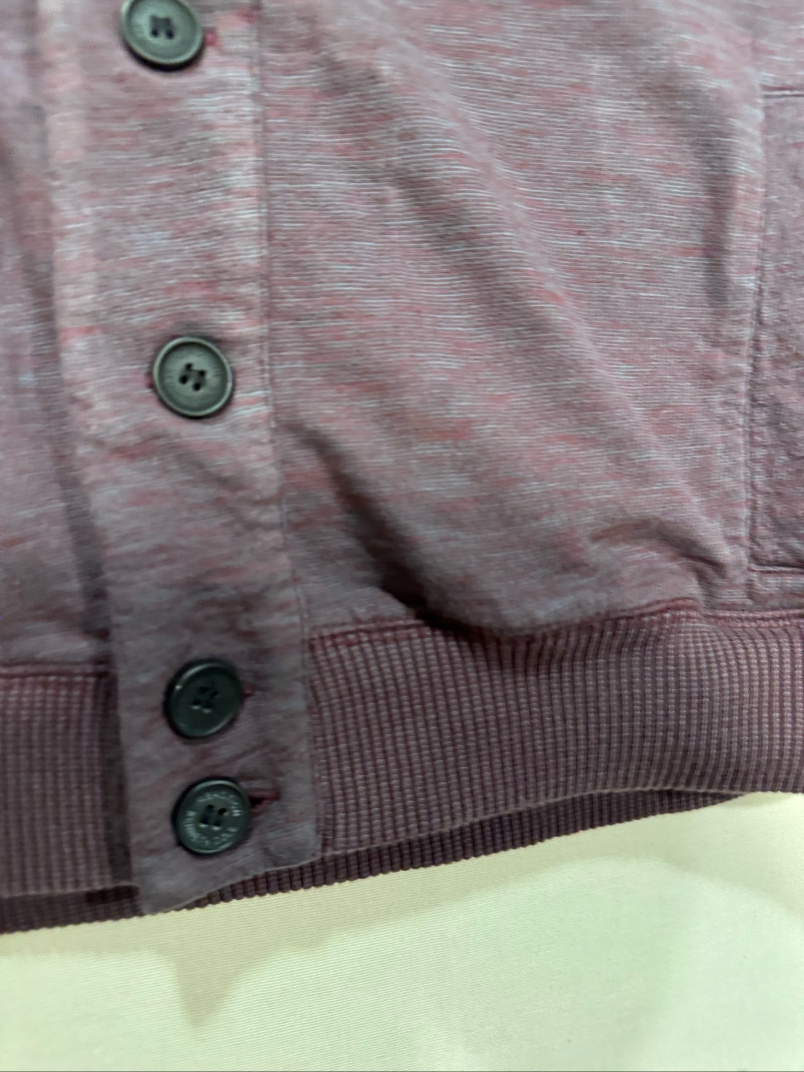 Men’s Kenneth Cole Reaction Button Cardigan - Burgundy Heather - Medium image 6