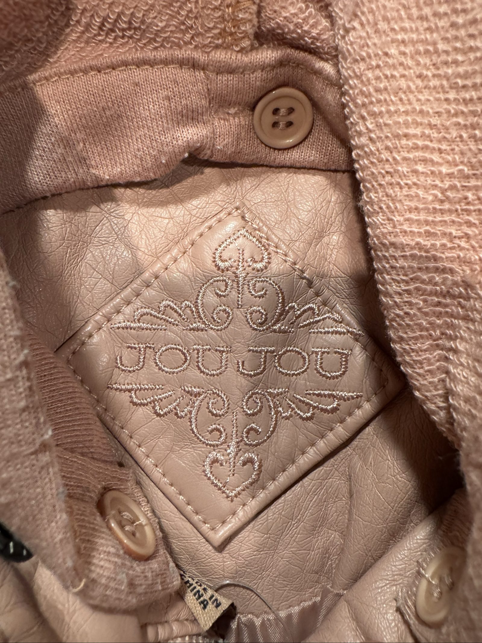 Joe Cool Pink Faux Leather Hooded Jacket Medium image 8