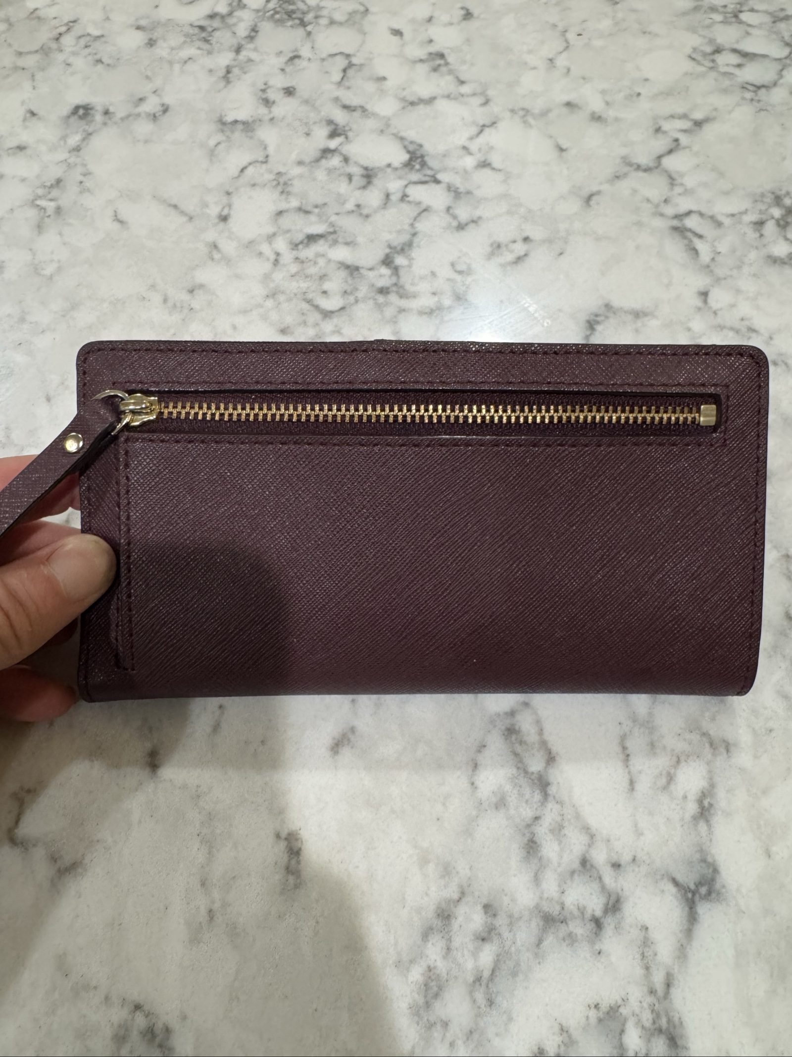 Kate Spade Burgundy Leather Wallet image 2