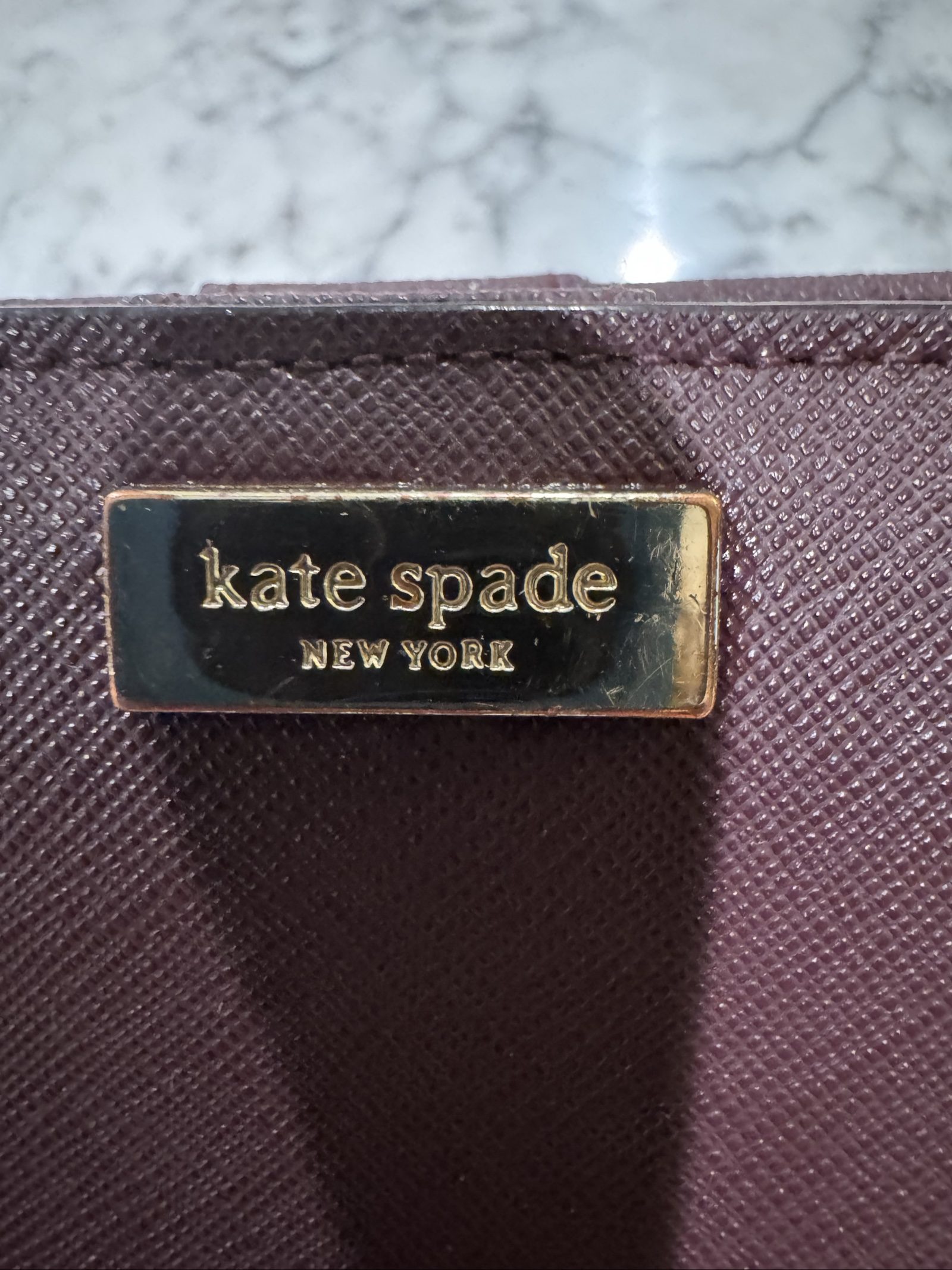Kate Spade Burgundy Leather Wallet image 3