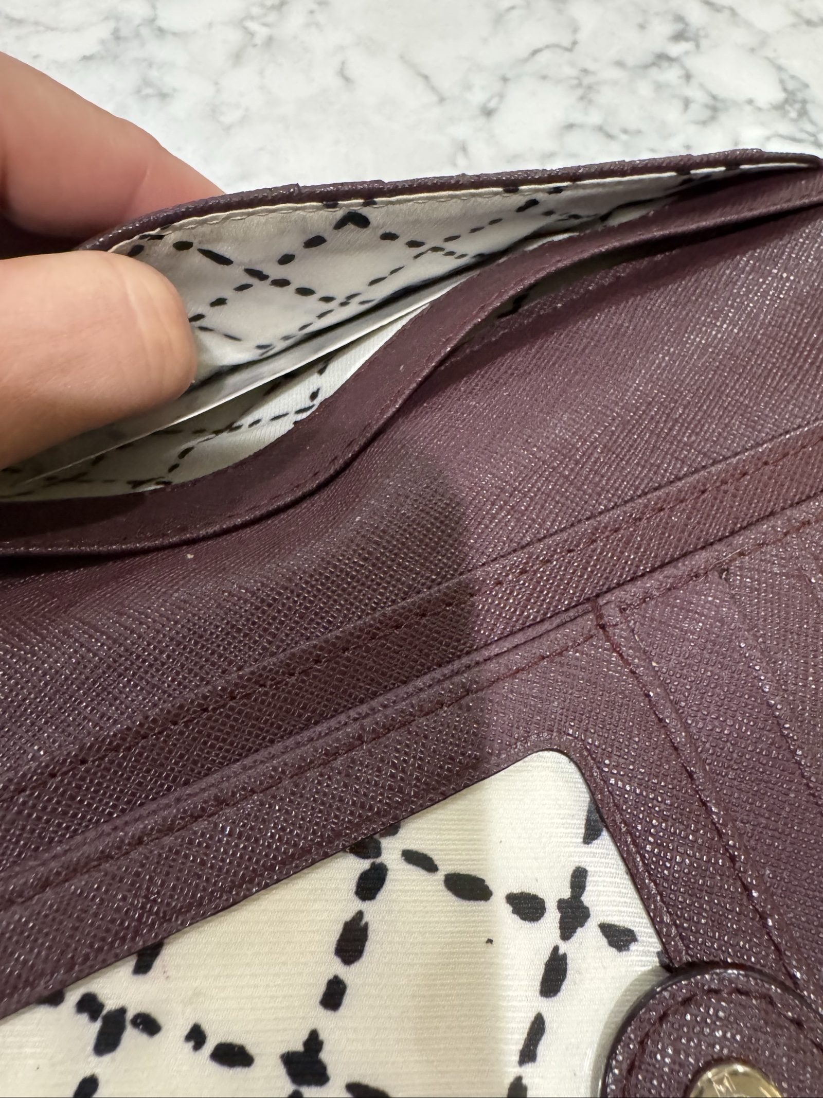 Kate Spade Burgundy Leather Wallet image 6