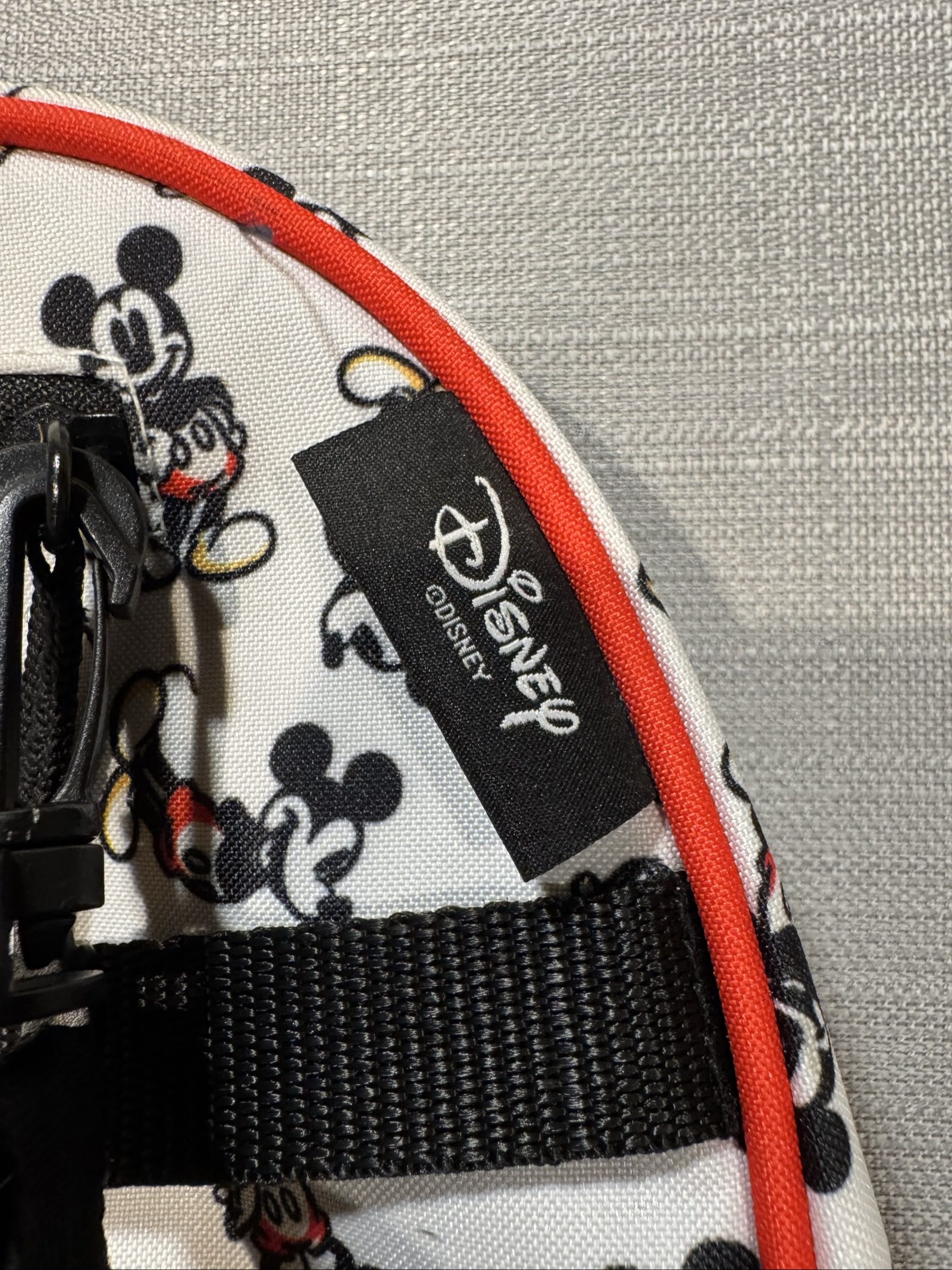 Disney White & Black Mickey Mouse Kids Backpack image 4