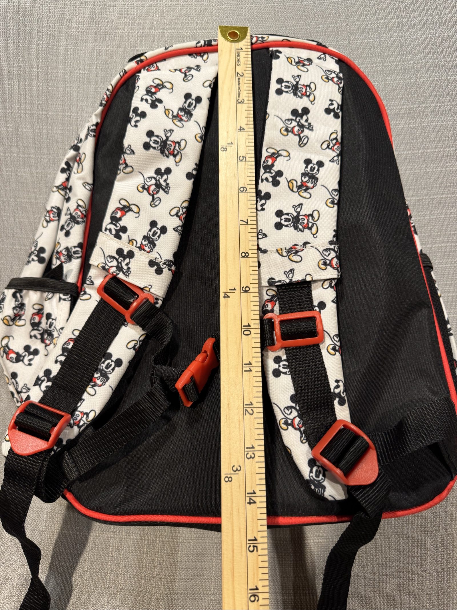 Disney White & Black Mickey Mouse Kids Backpack image 5
