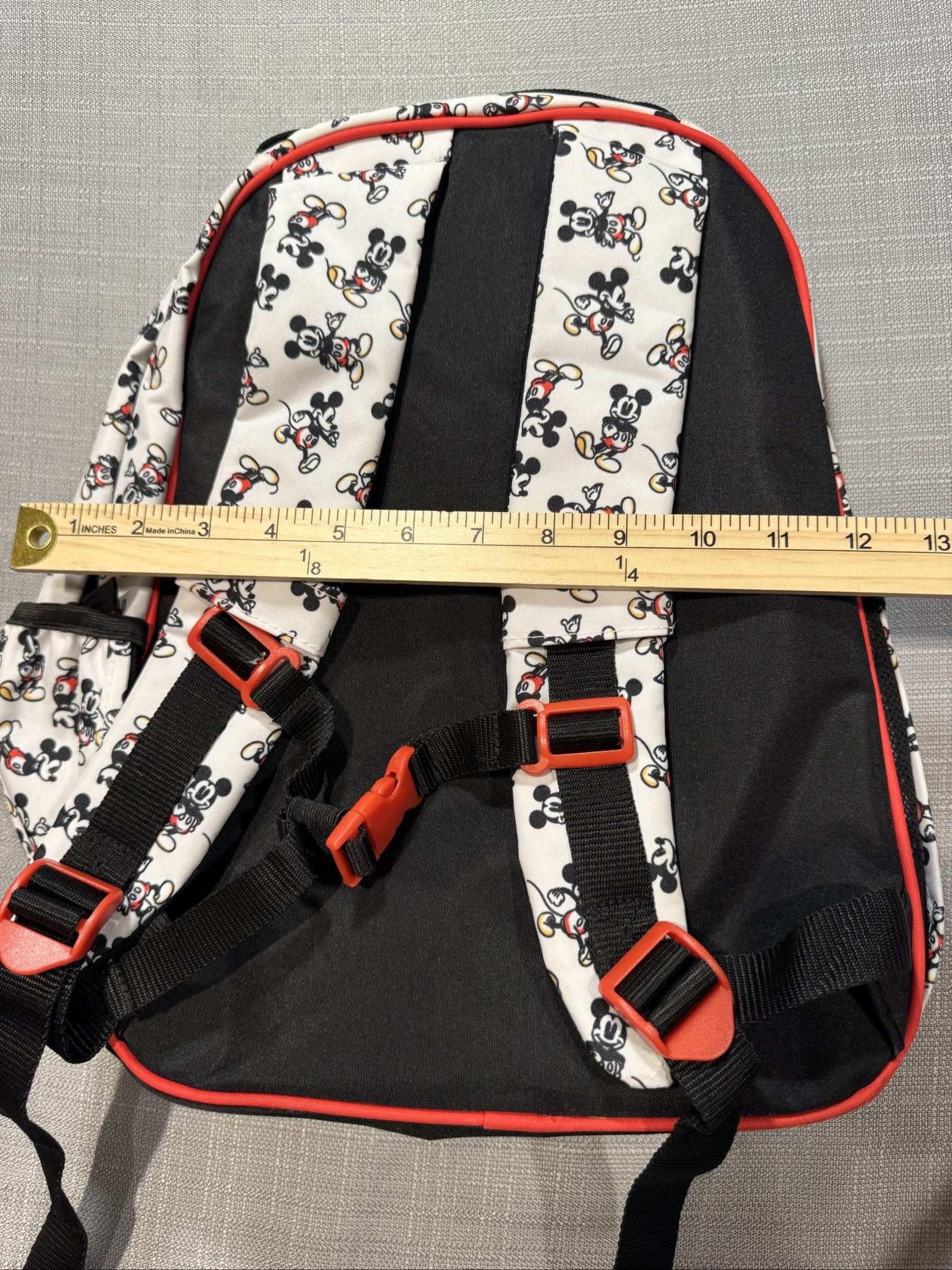 Disney White & Black Mickey Mouse Kids Backpack image 6