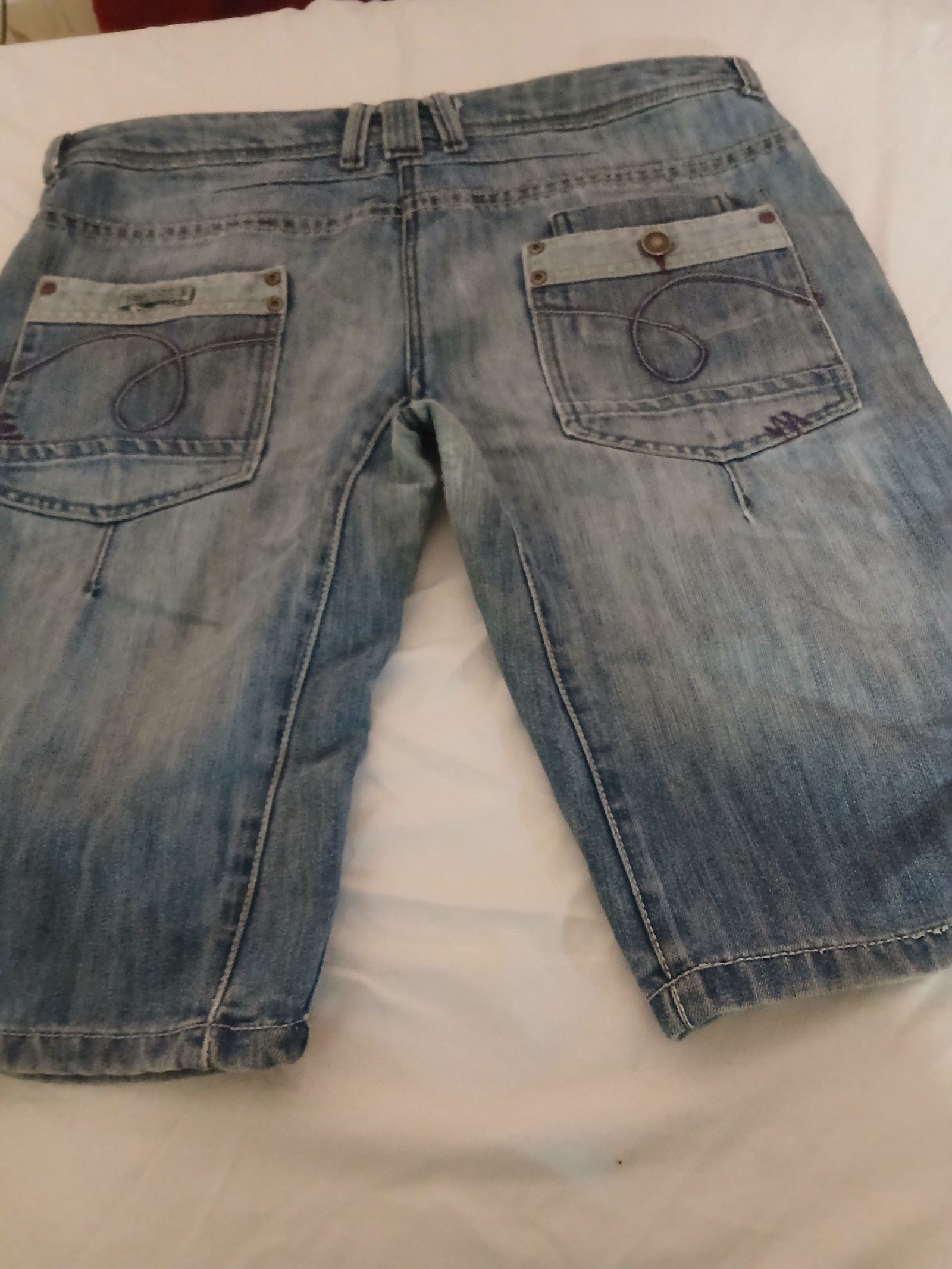 Voodoo Dolls Girls Light Blue Denim Shorts Size 14 image 4
