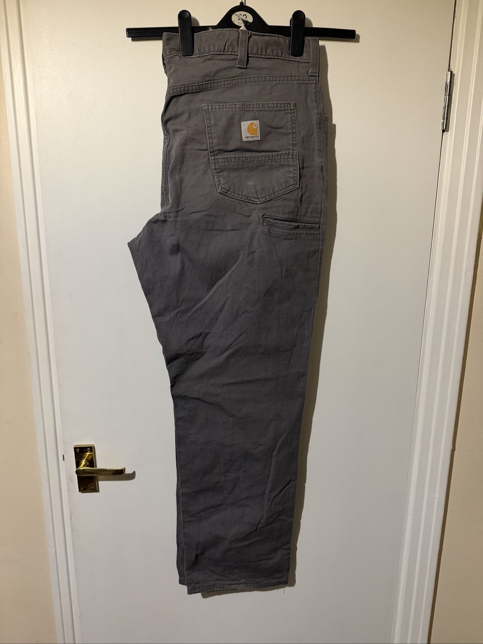 Carhartt Grey Relaxed Fit Work Trousers Size 42 /32 image 2