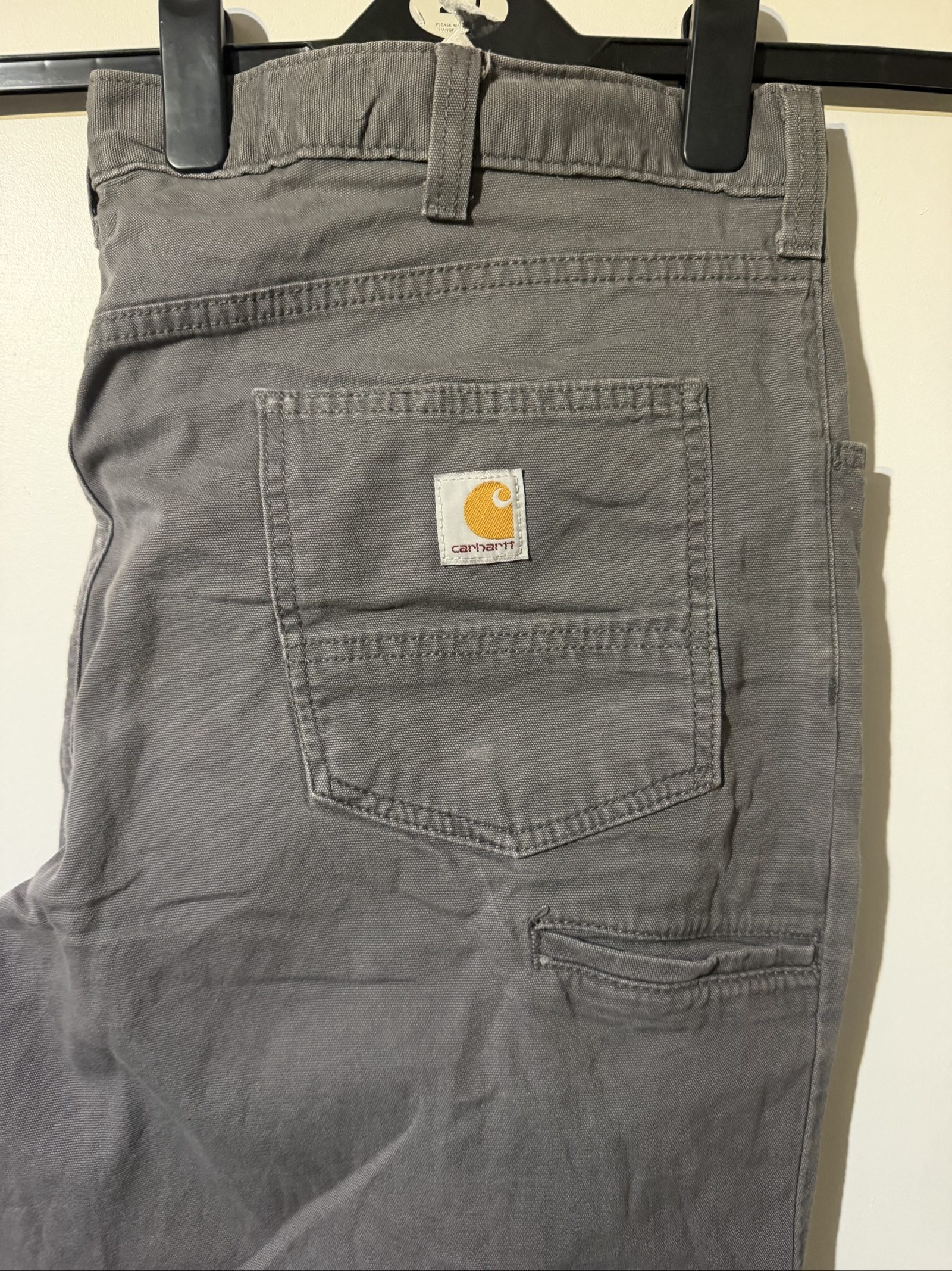 Carhartt Grey Relaxed Fit Work Trousers Size 42 /32