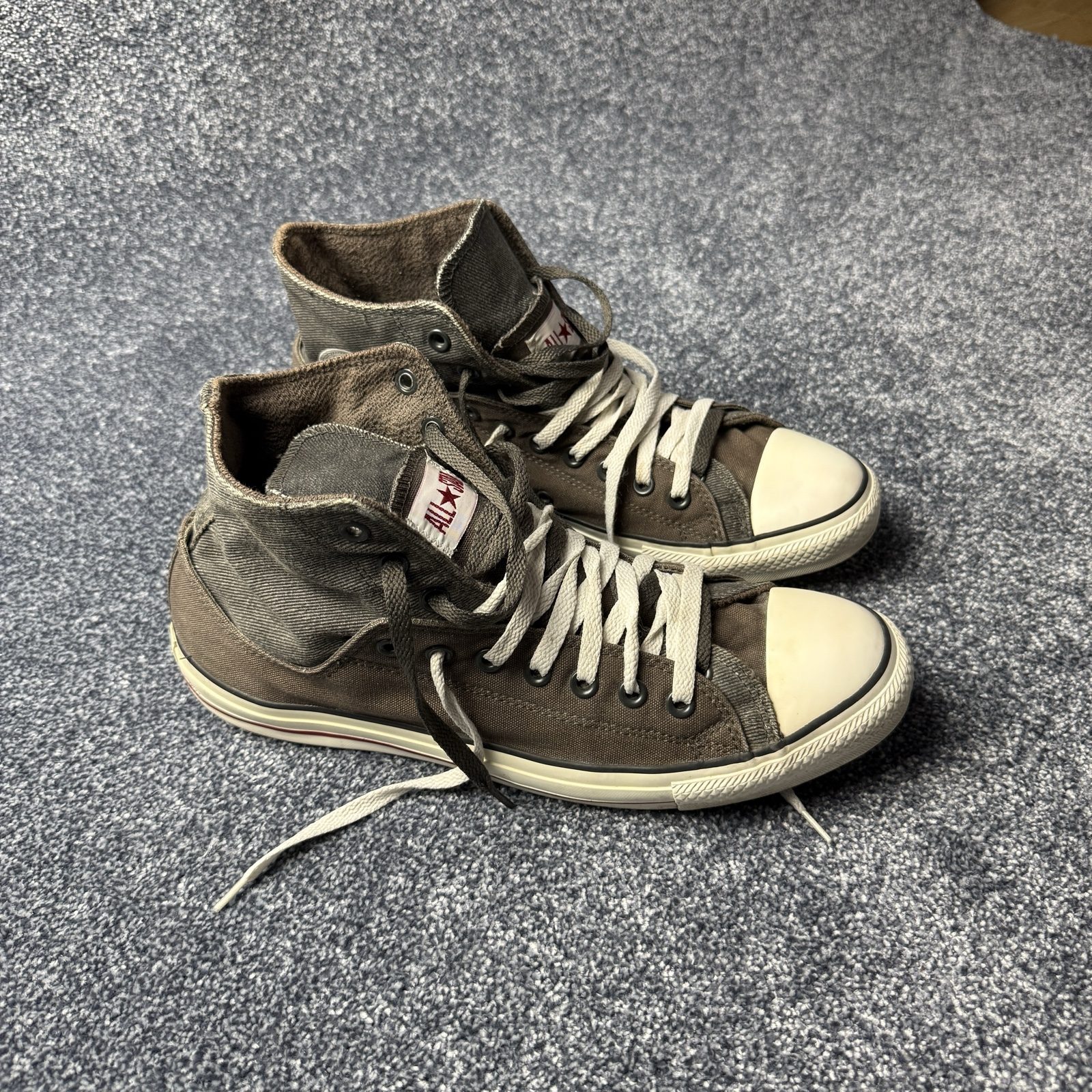 Converse Unisex All Star High Top Trainers UK 12 Brown Double Upper 122651