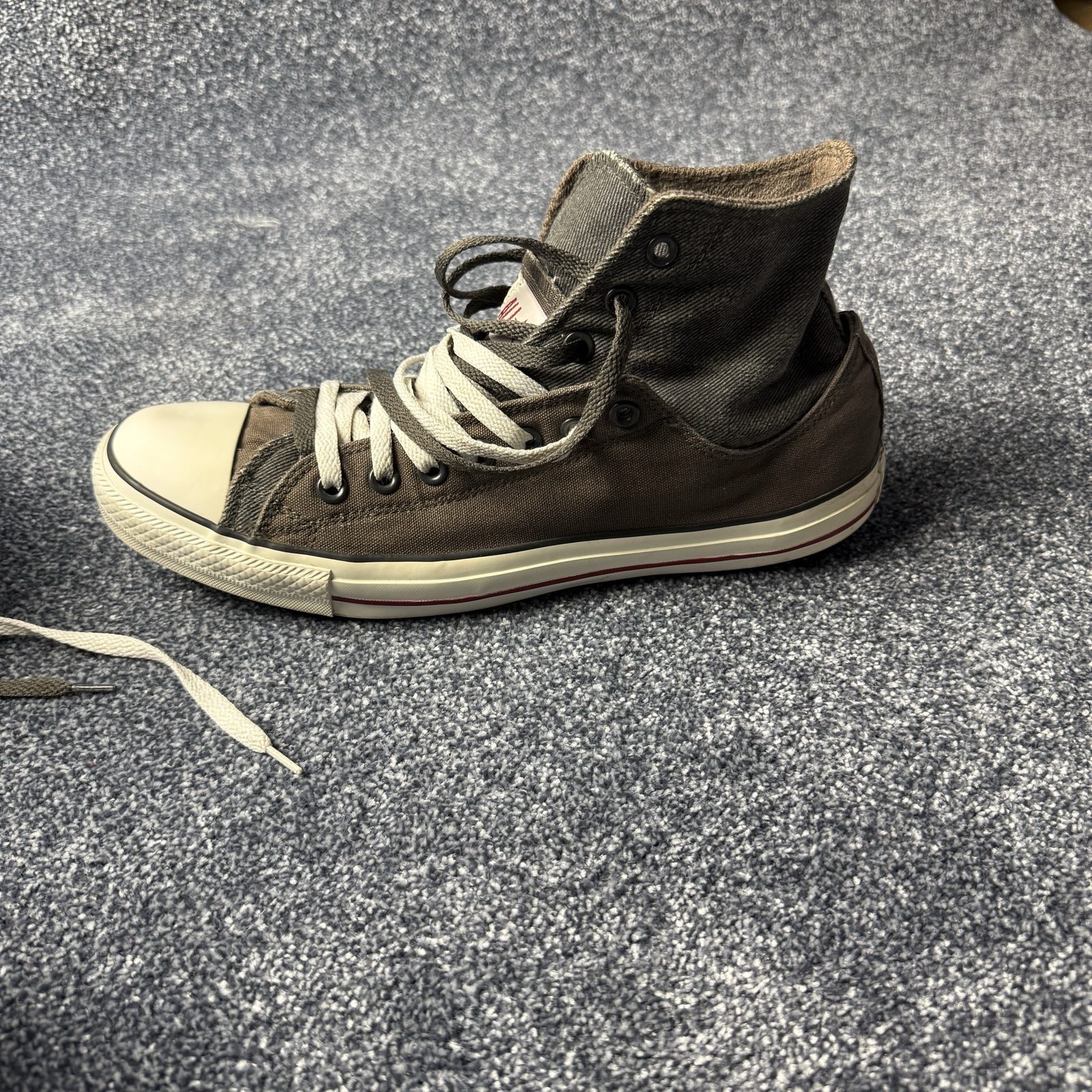 Converse Unisex All Star High Top Trainers UK 12 Brown Double Upper 122651 image 6