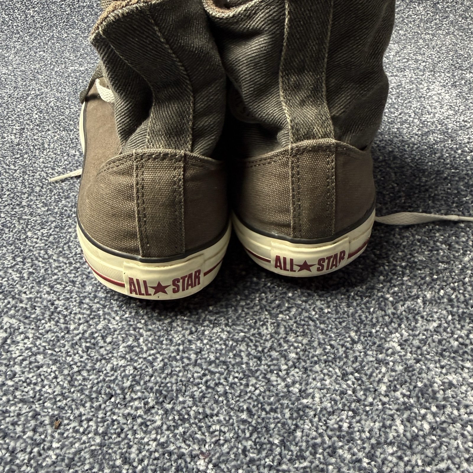 Converse Unisex All Star High Top Trainers UK 12 Brown Double Upper 122651 image 8